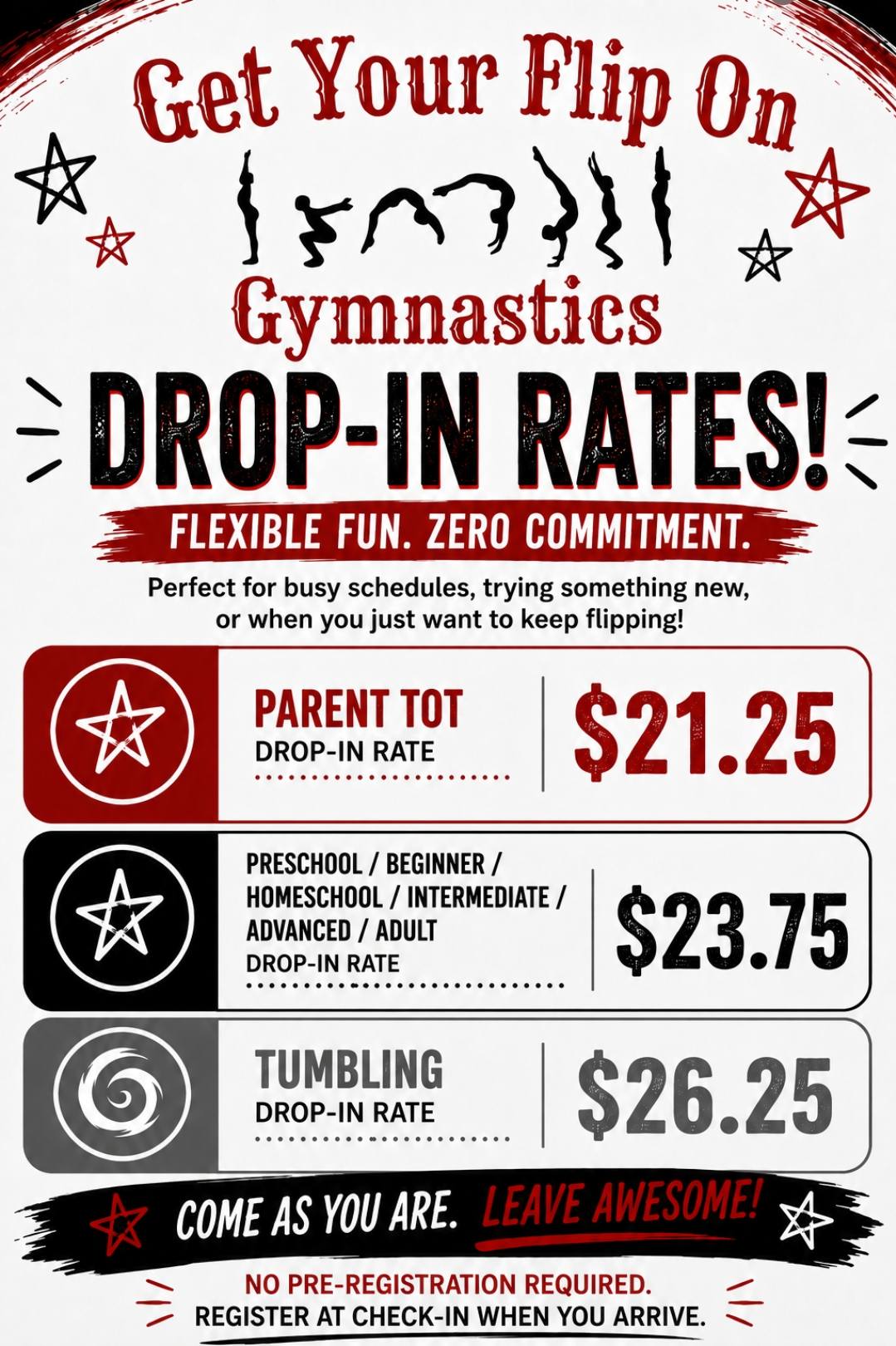 Get Your Flip On Gymnastics #GYFOgymnastics Facebook ad: Need flexibility this summer?