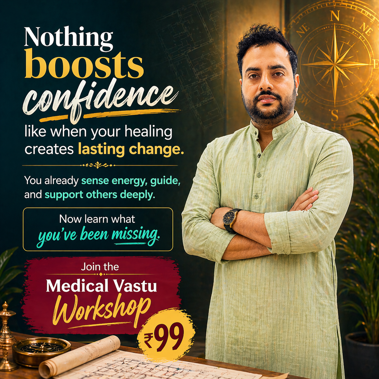 Grand Vastu Facebook ad: Become a Medical Vaastu Specialist