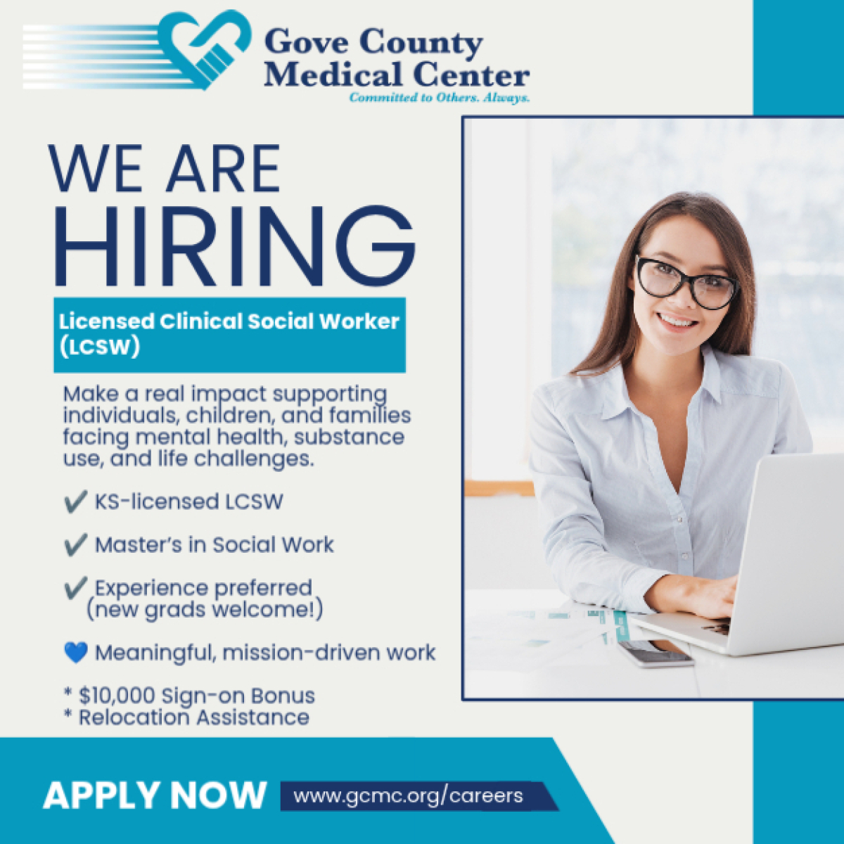 Gove County Medical Center Facebook ad: Careers - Gove County Medical Center