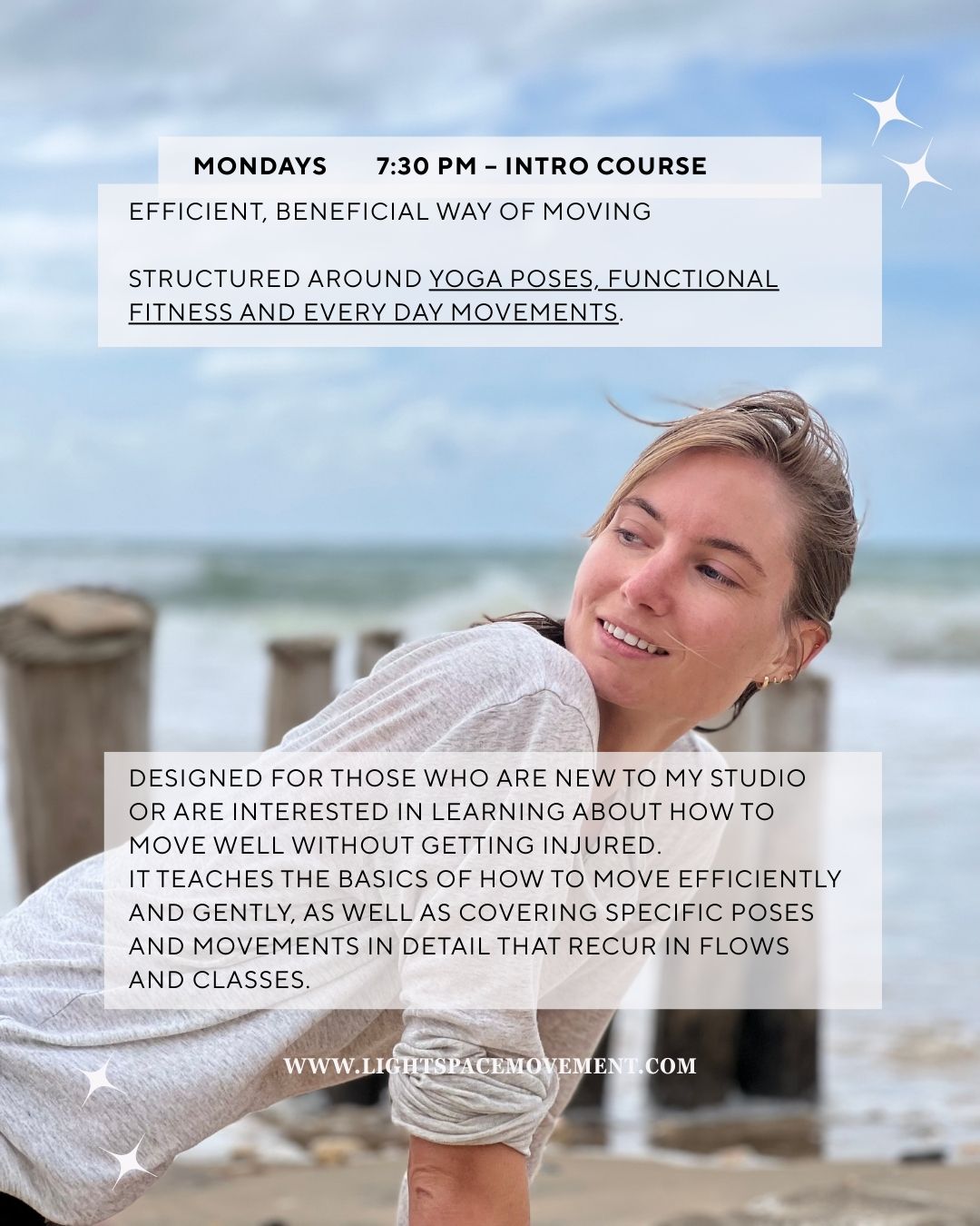 Light Space Movement Facebook ad: light. space. movement. boutique mindful movement studio…