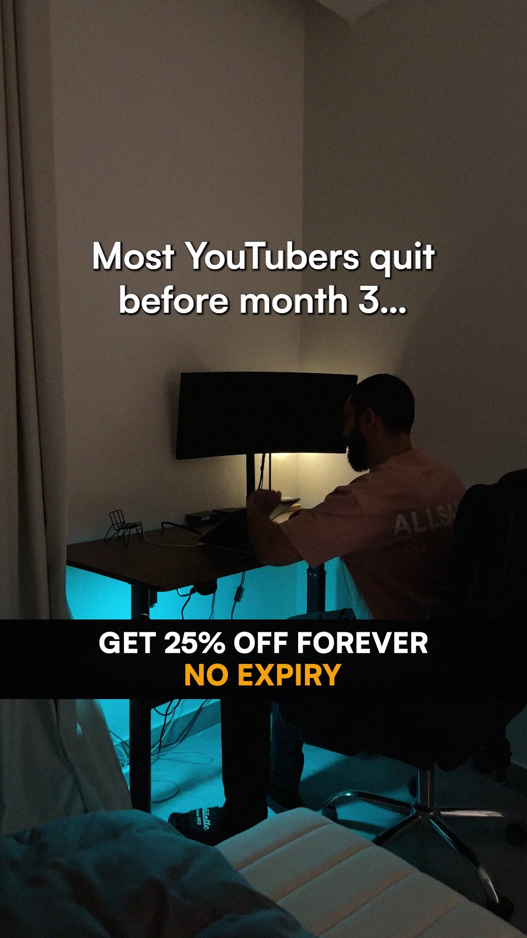 vidIQ Facebook ad: Get More Watch Time