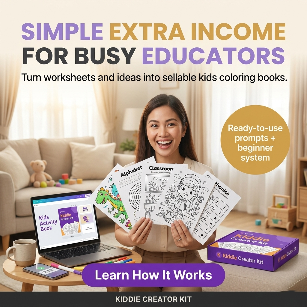 Kiddie Creator Kit Prompts Facebook ad: Beginner-Friendly Teacher Kit