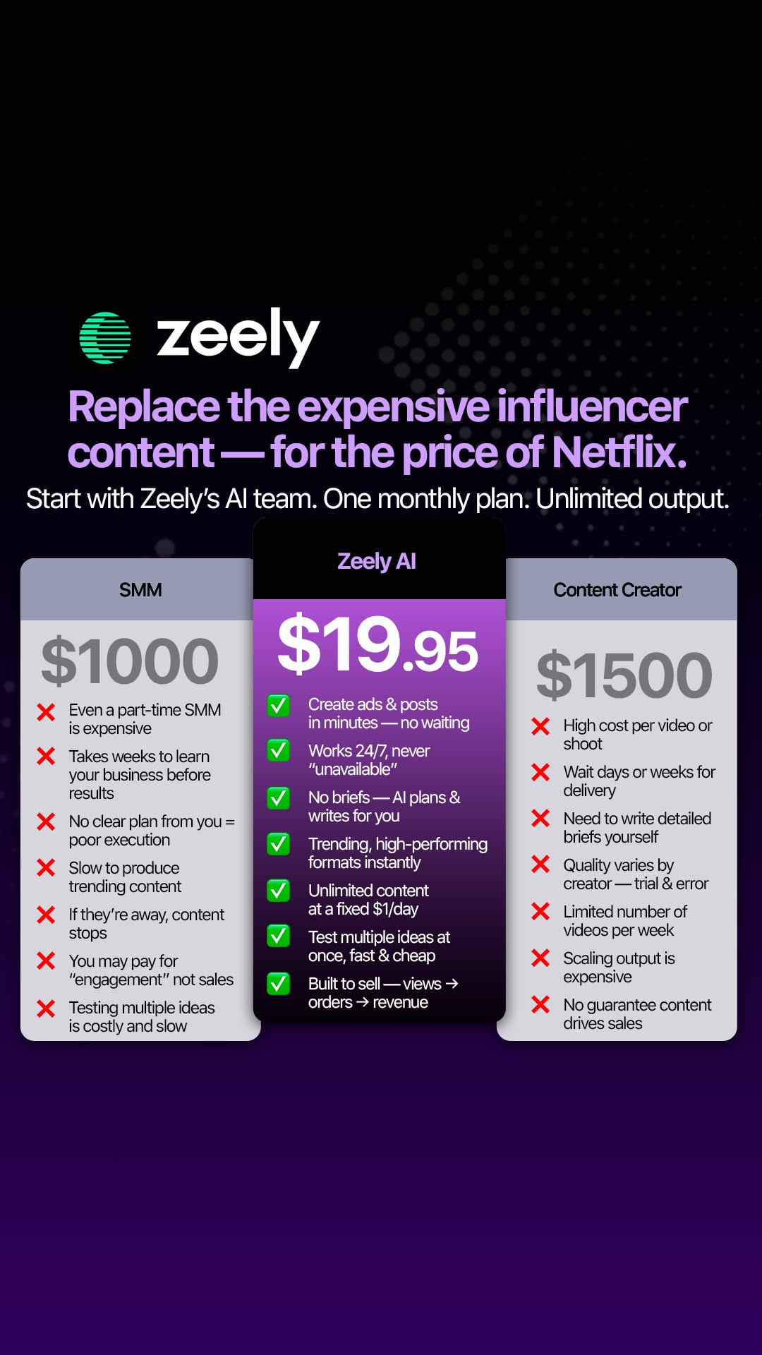 Zeely Facebook ad