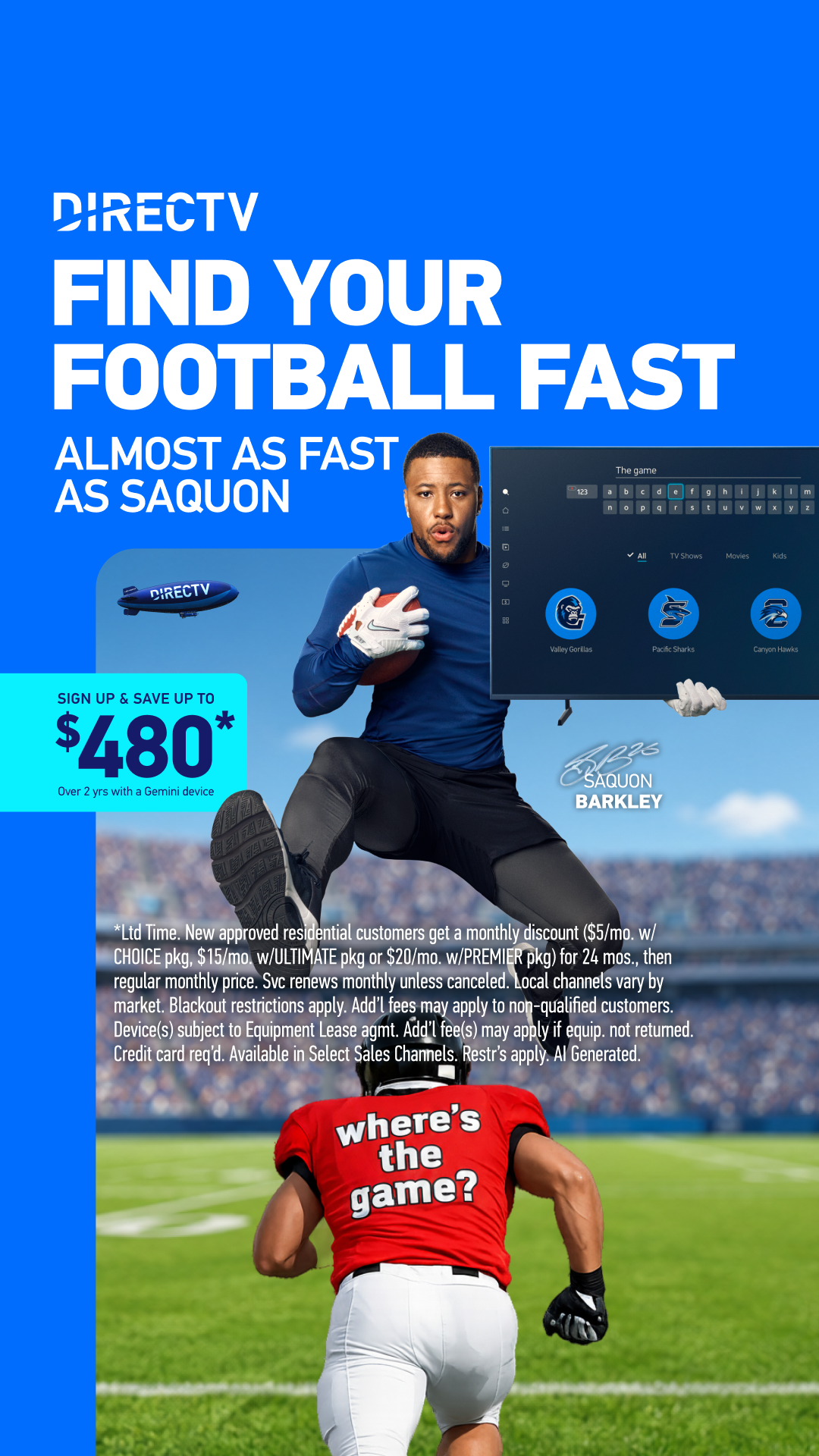 DIRECTV Facebook ad
