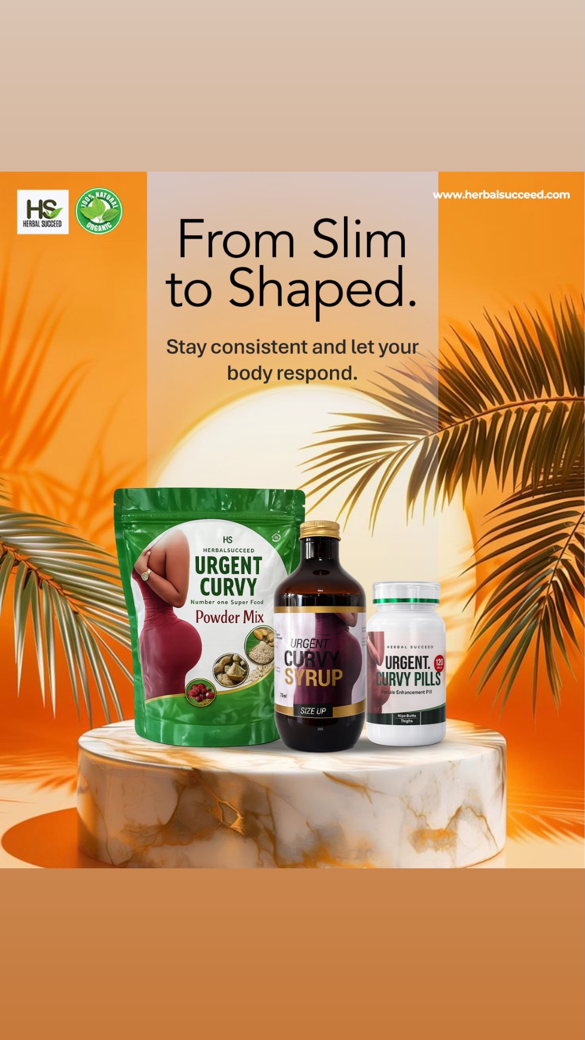 Herbal succeed Official Facebook ad: call or whatsapp us via 0549702453
