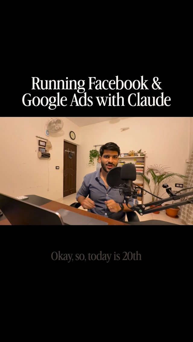 Sanskar Tiwari Facebook ad: Run Meta Ads With Claude