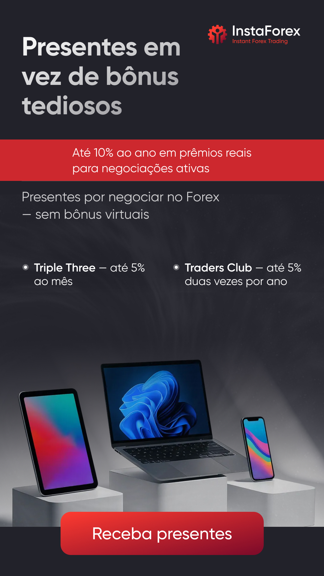 Instaforex Portuguese Facebook ad