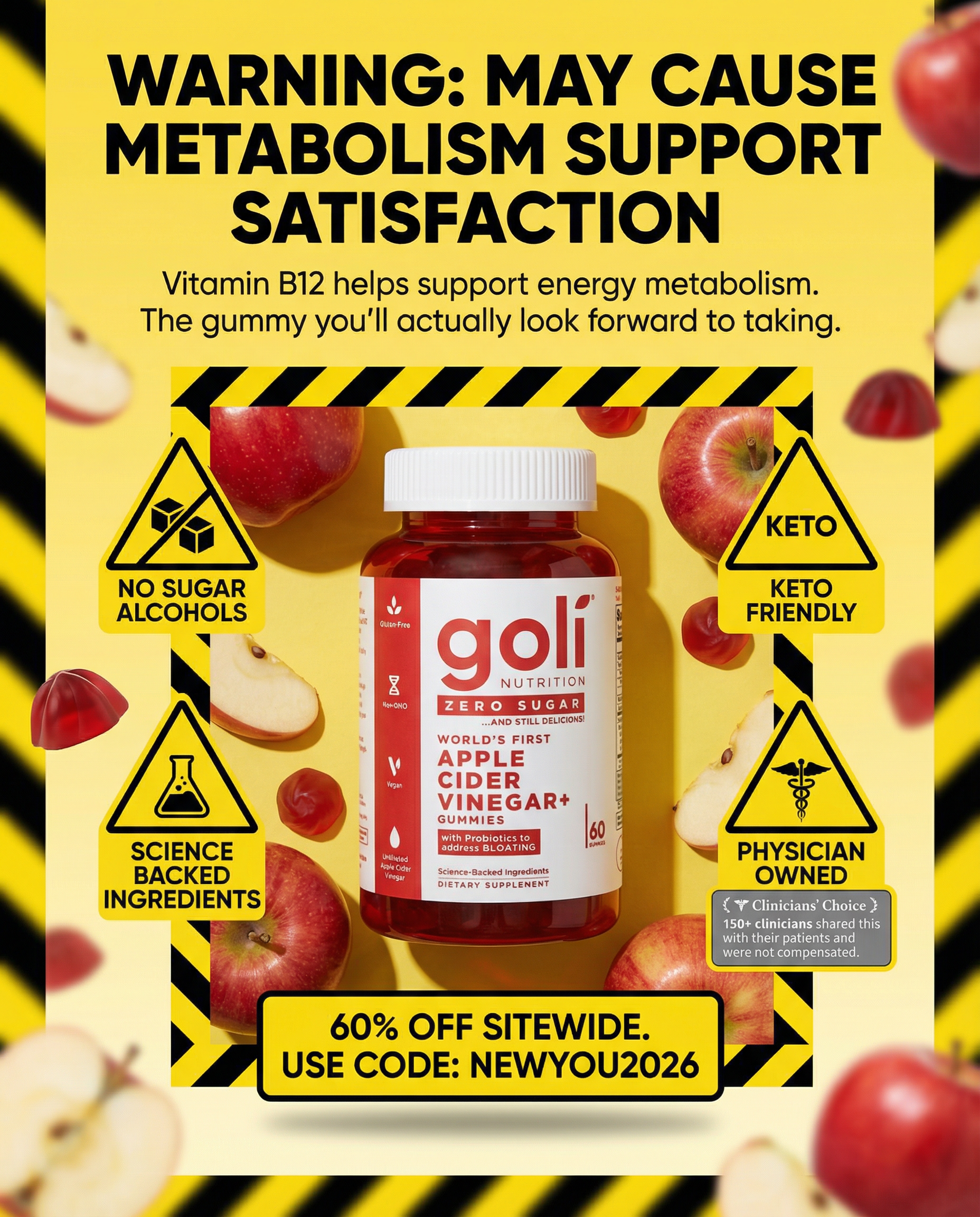 Goli Facebook ad: CODE: NEWYOU2026 - 60% OFF! Buy a Bundle Now! Free Shipping