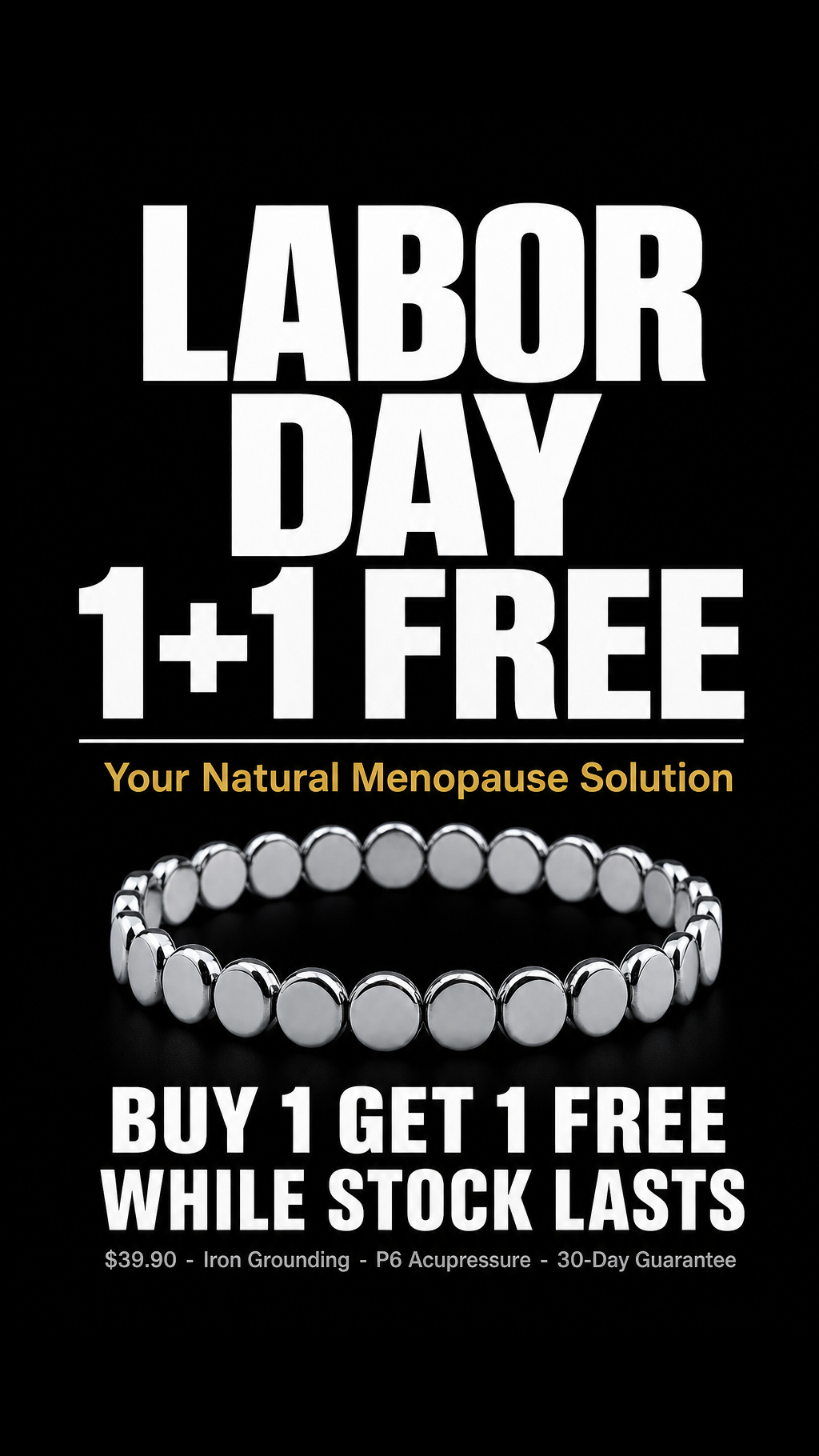 Haima Facebook ad: Haima Hematite Bracelet | Your Natural Menopause Solution