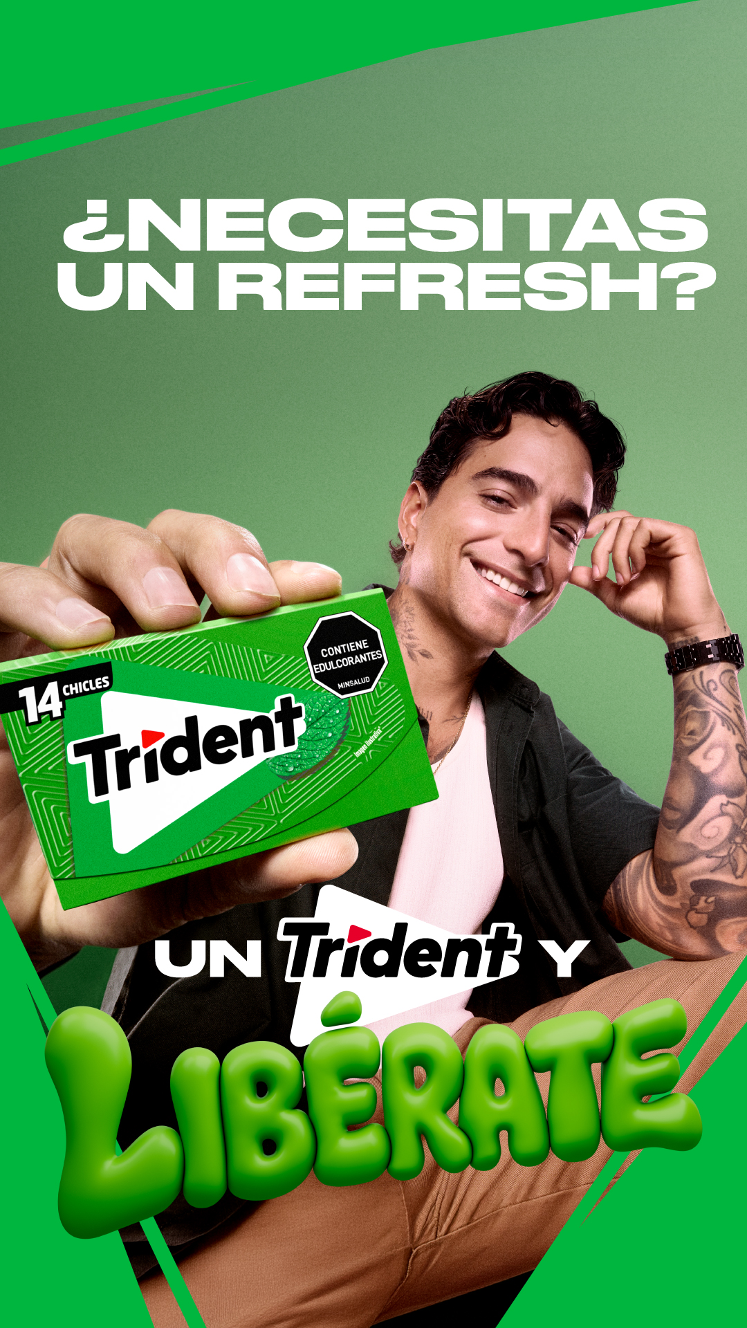 Trident Facebook ad: Un Trident y libérate