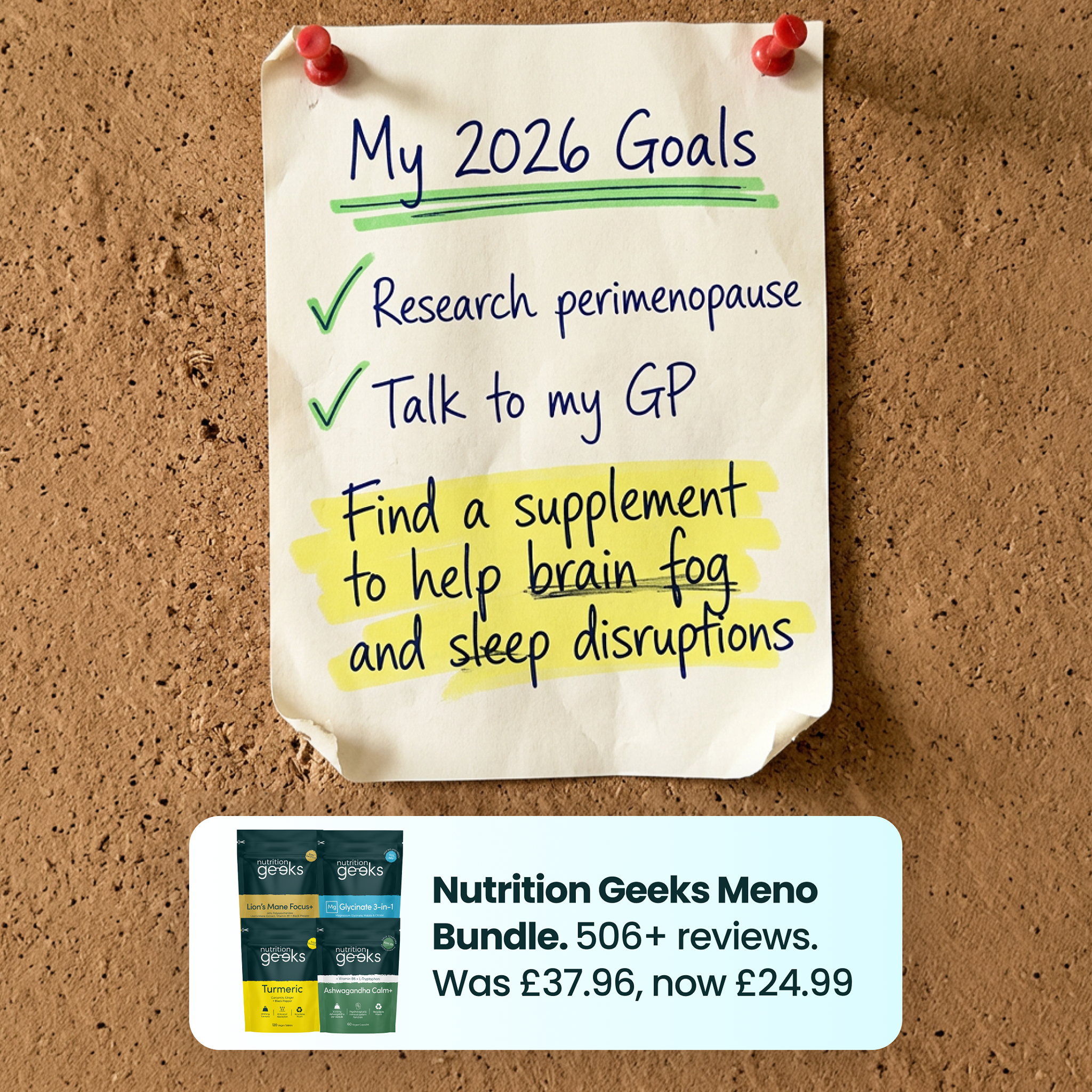 Nutrition Geeks Facebook ad
