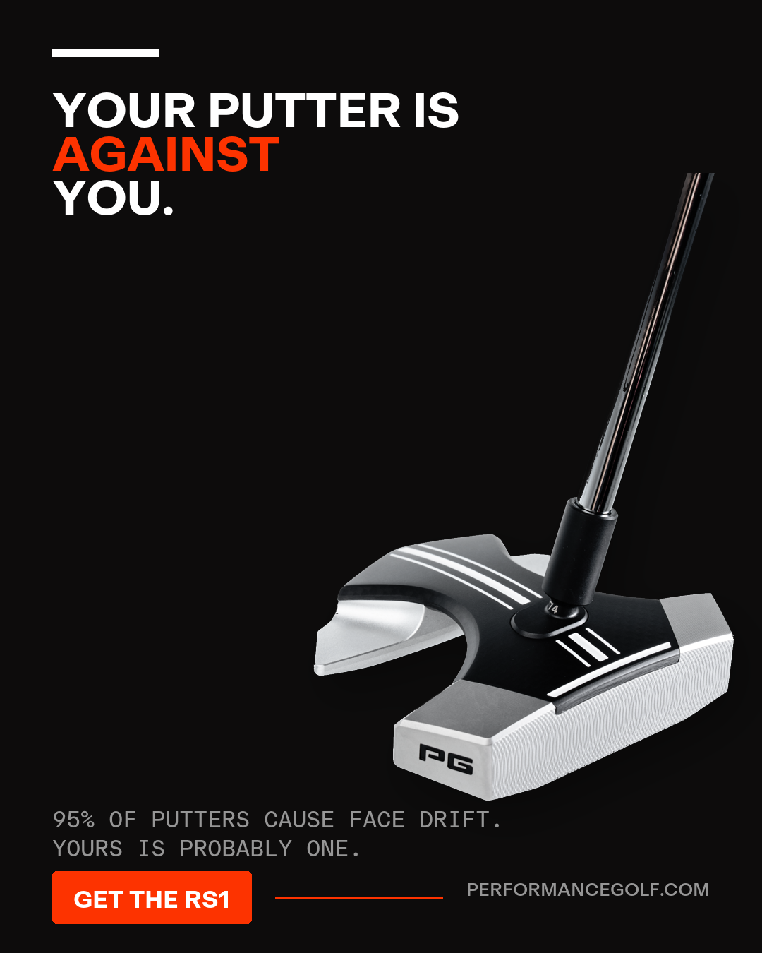 Performance Golf Facebook ad