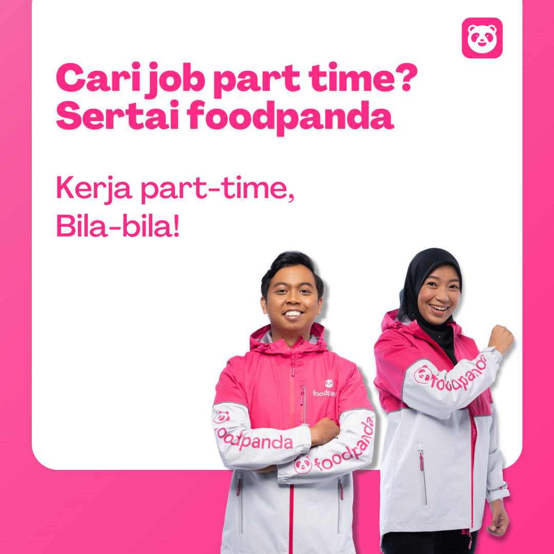 foodpanda riders Facebook ad: Kerja part time, bila-bila je!