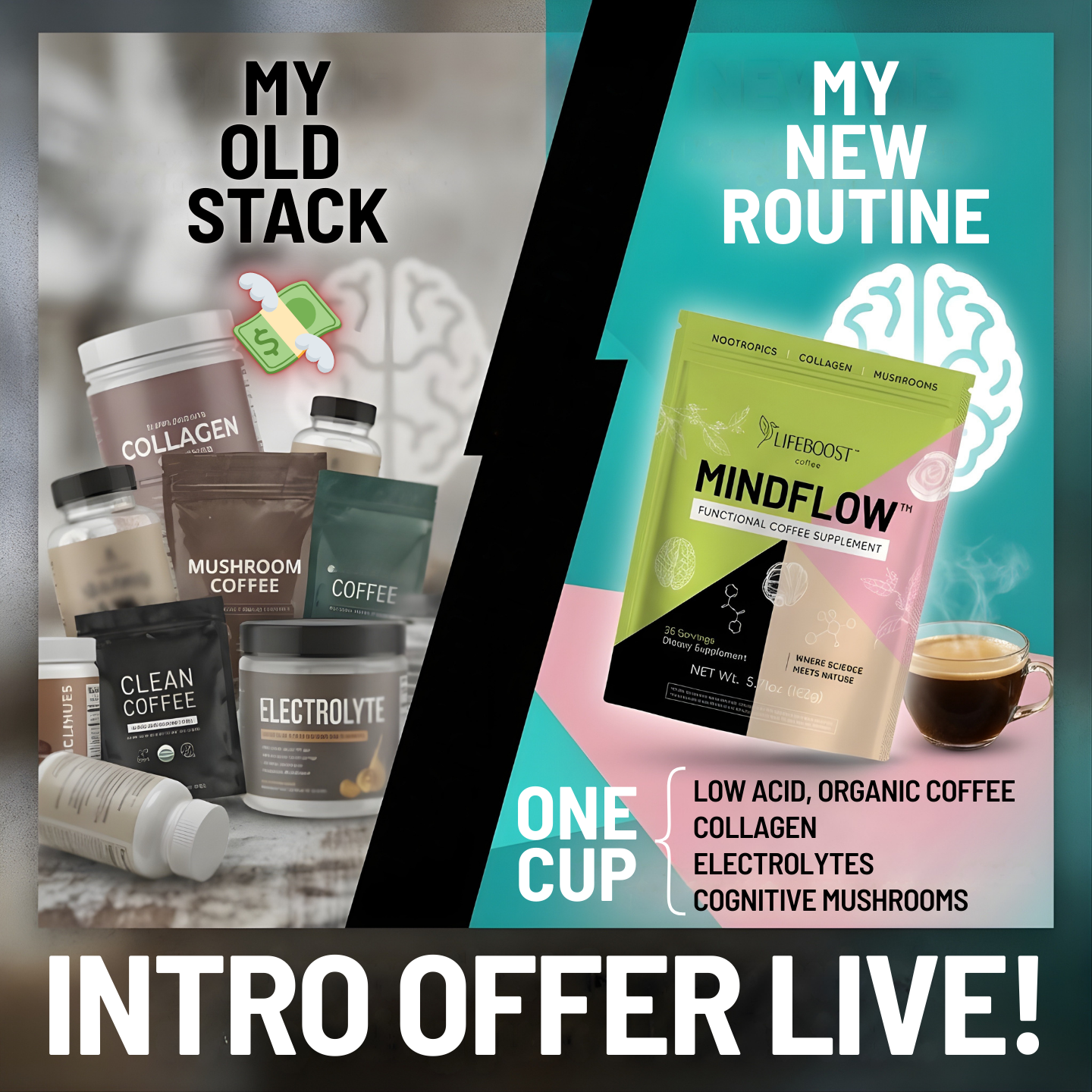 Lifeboost Coffee Facebook ad