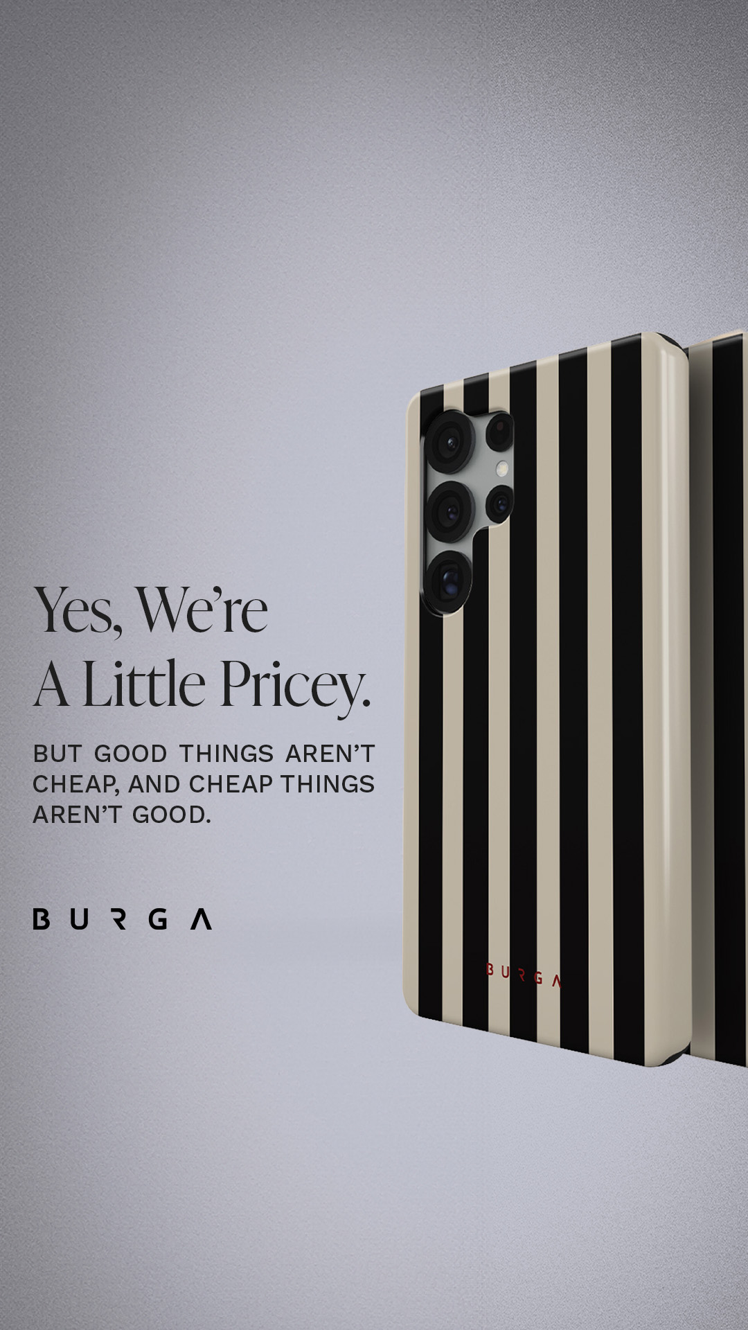 BURGA Cases Facebook ad