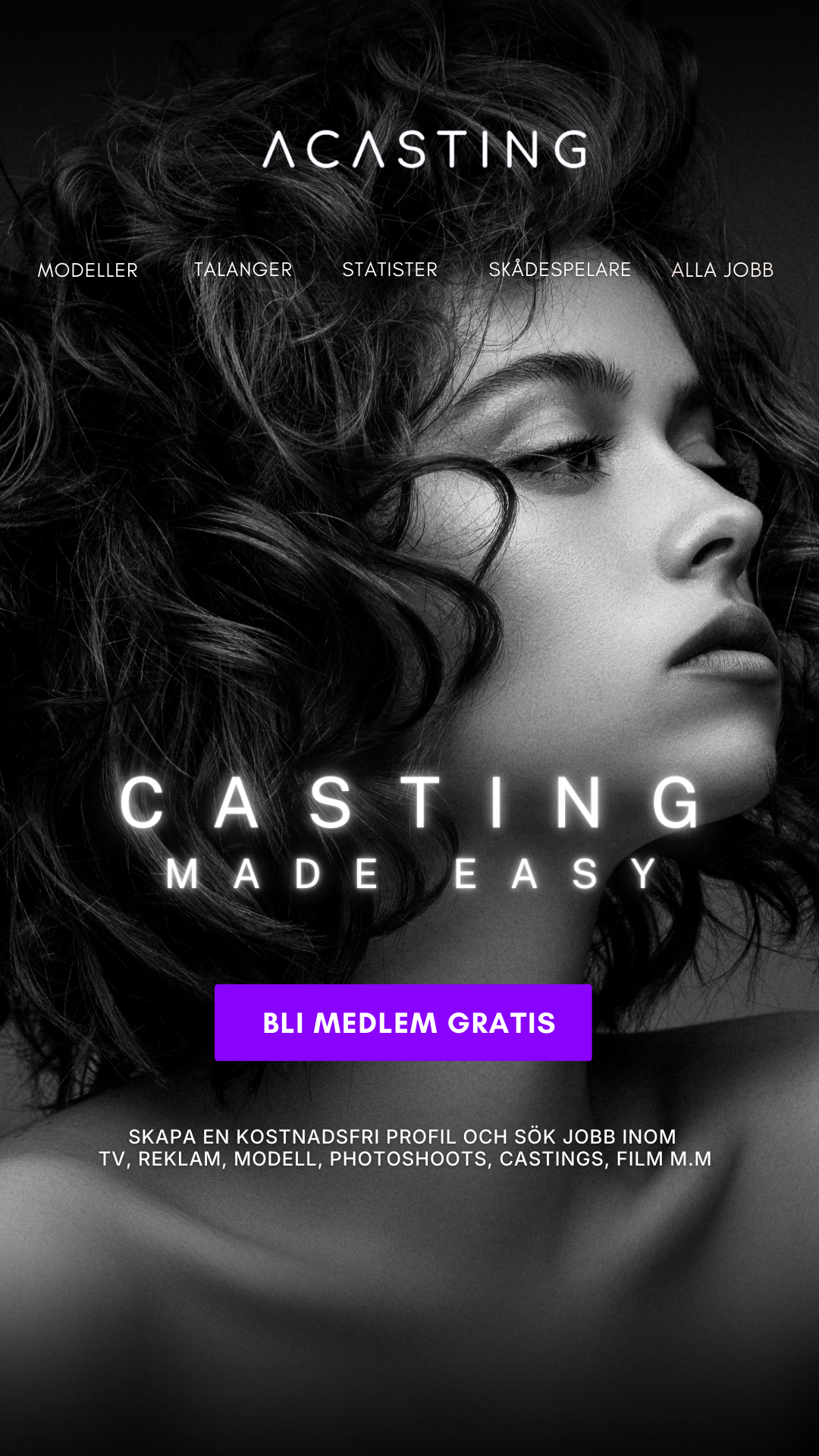 Acasting.se Facebook ad from Dec 11, 2025