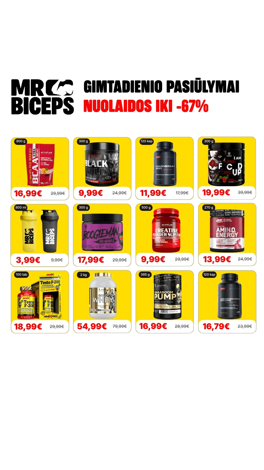 MrBiceps - Maisto Papildai Facebook ad