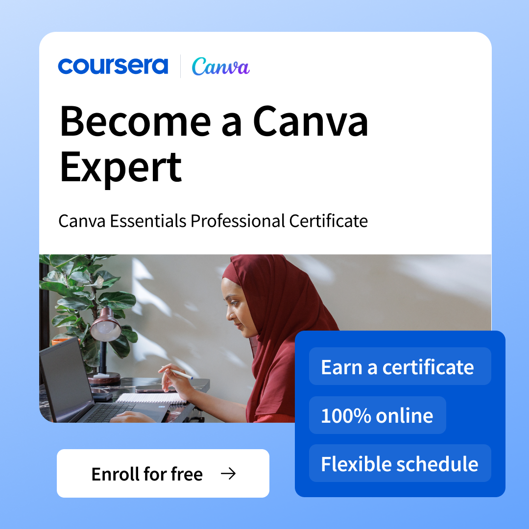 Coursera Facebook ad