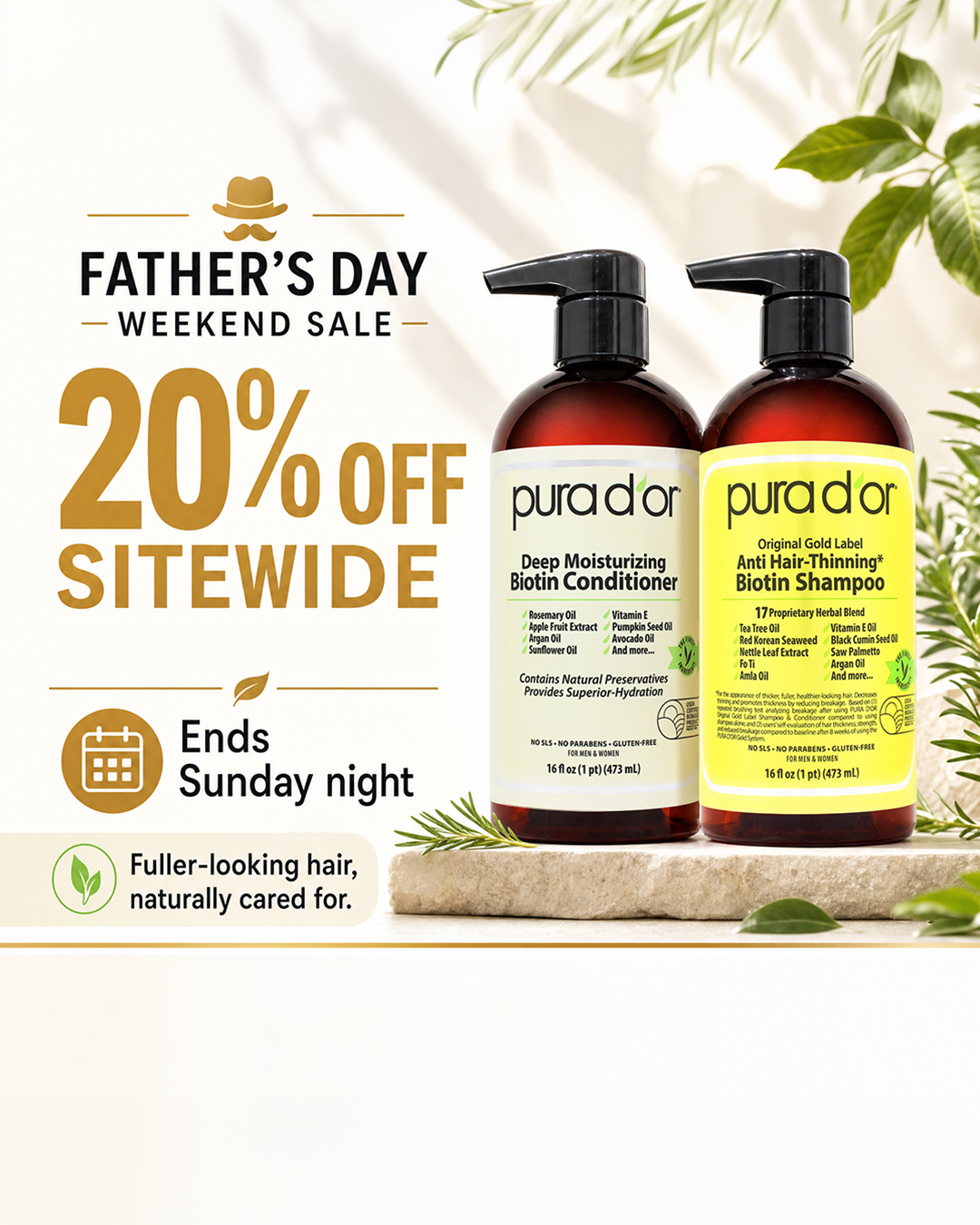 PURA D'OR Facebook ad