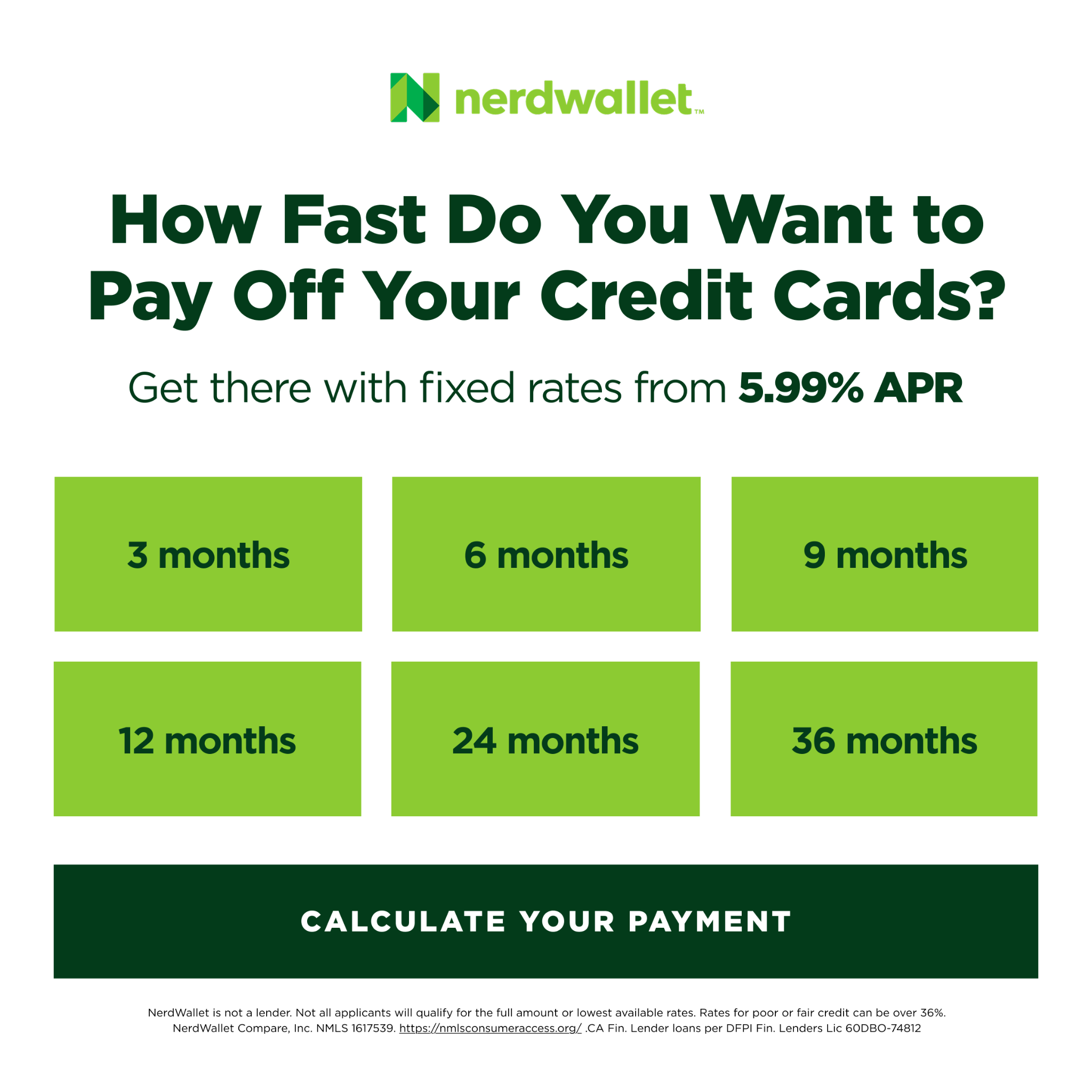 NerdWallet Facebook ad