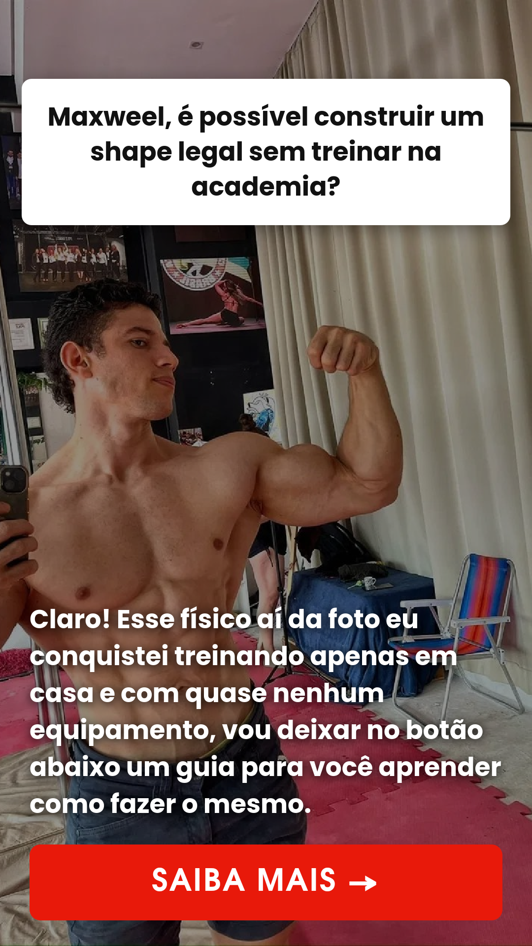 Maxweel Santos Facebook ad: Domine os movimento Estáticos da Calistenia