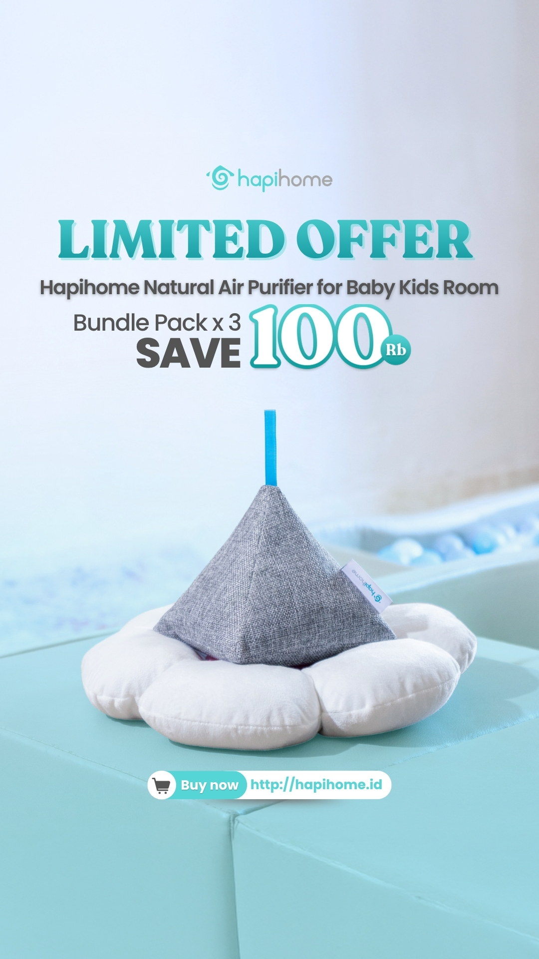 Hapihome.indonesia Facebook ad: Pioneer Pembersih Udara Alami