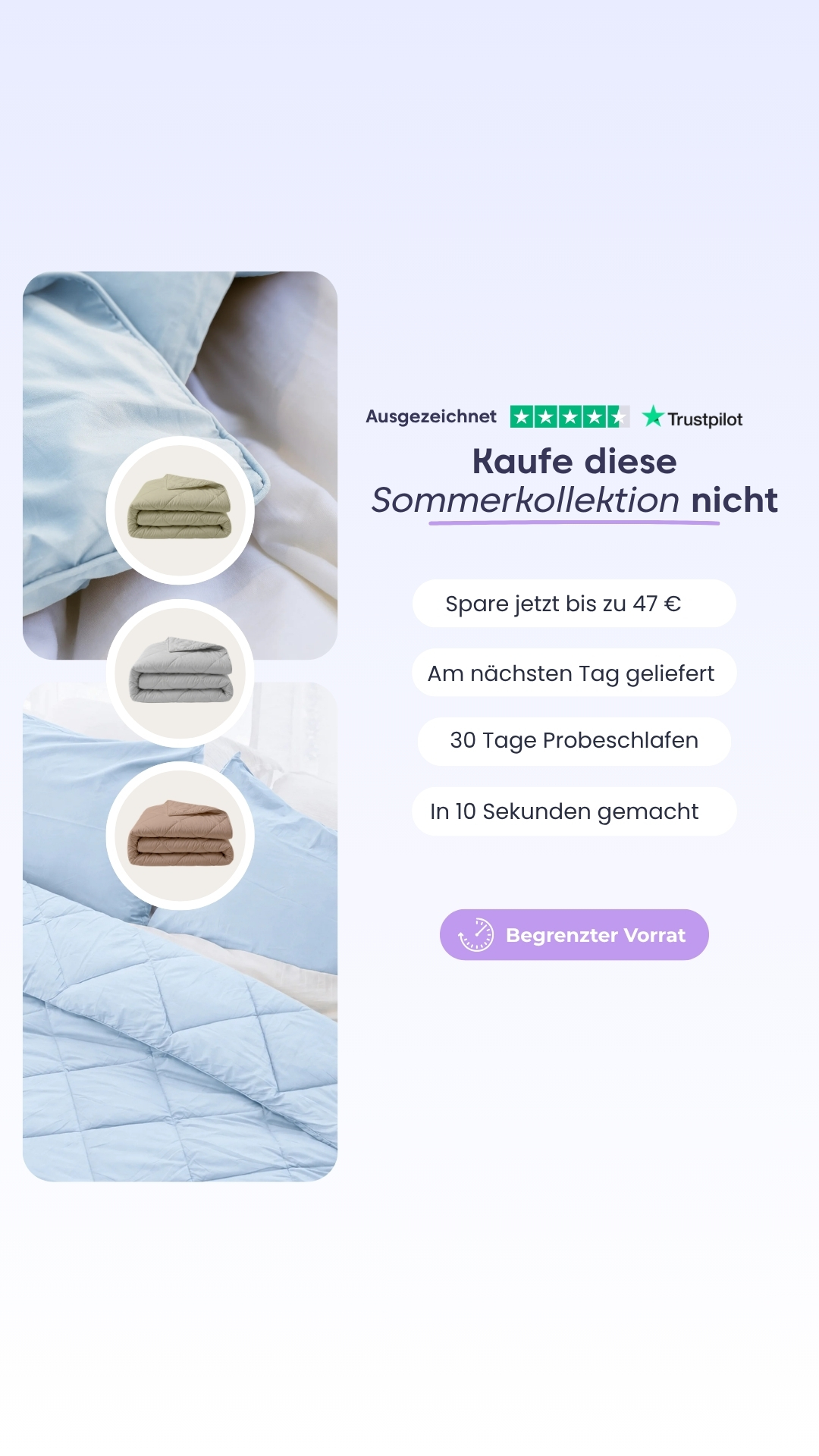 Thehappybed.de Facebook ad
