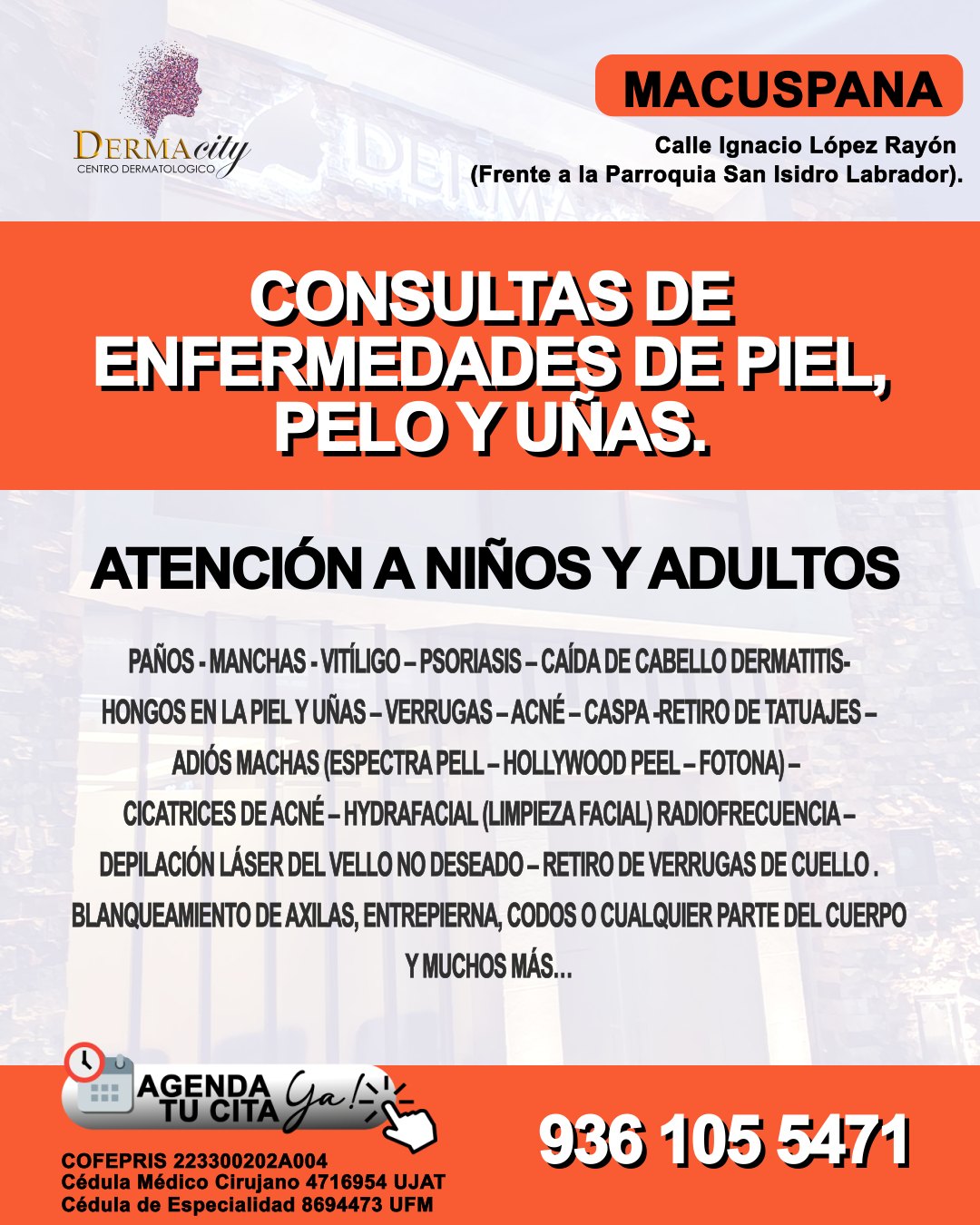 Dermatólogo Dr. Bladimir García Ascencio Facebook ad: 𝗗𝗘𝗥𝗠𝗔𝗖𝗜𝗧𝗬 - 𝗖𝗘𝗡𝗧𝗥𝗢 𝗗𝗘𝗥𝗠𝗔𝗧𝗢𝗟𝗢𝗚𝗜𝗖𝗢