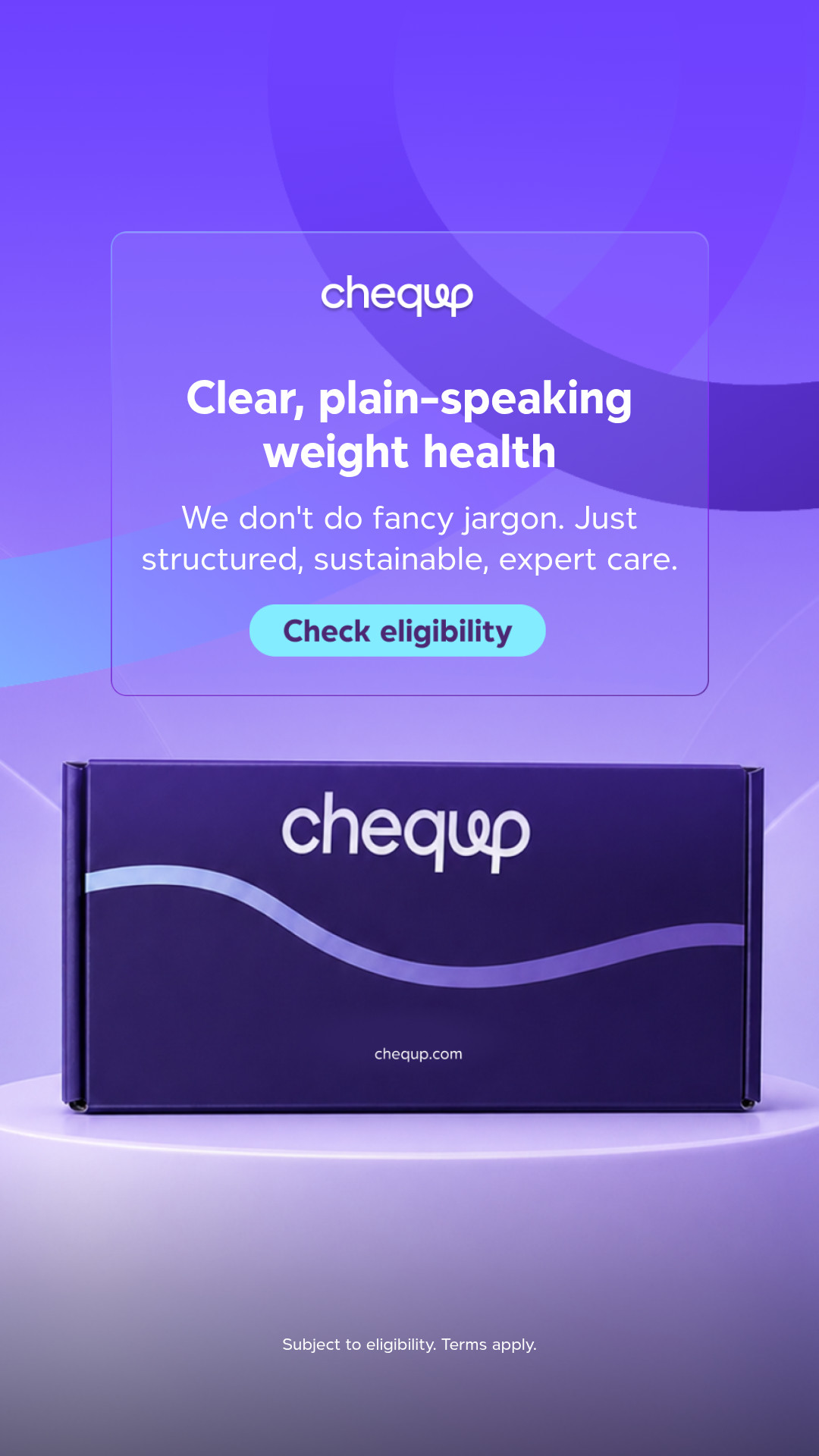 CheqUp Health Facebook ad from Jun 12, 2026