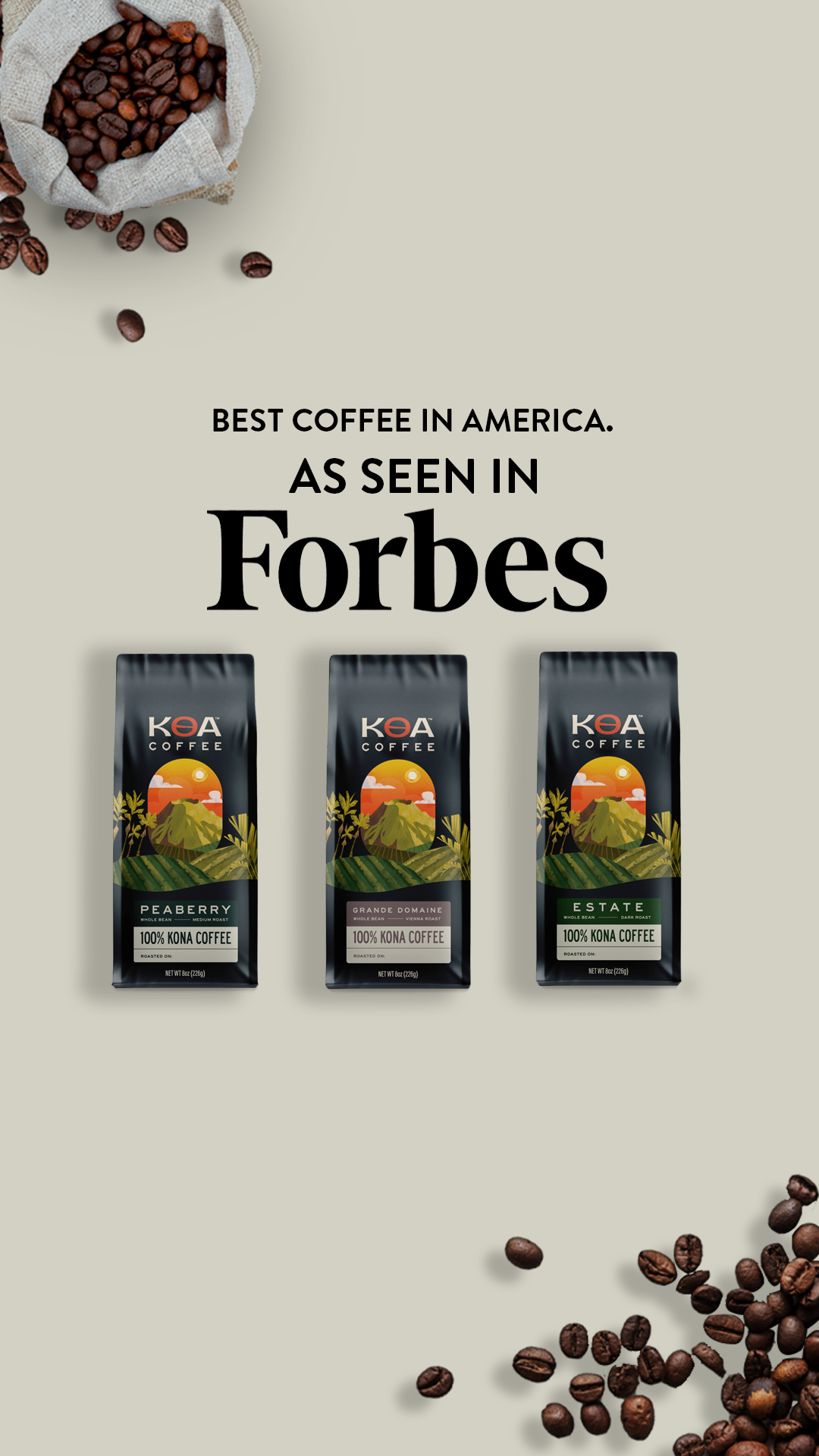 Koa Coffee Facebook ad