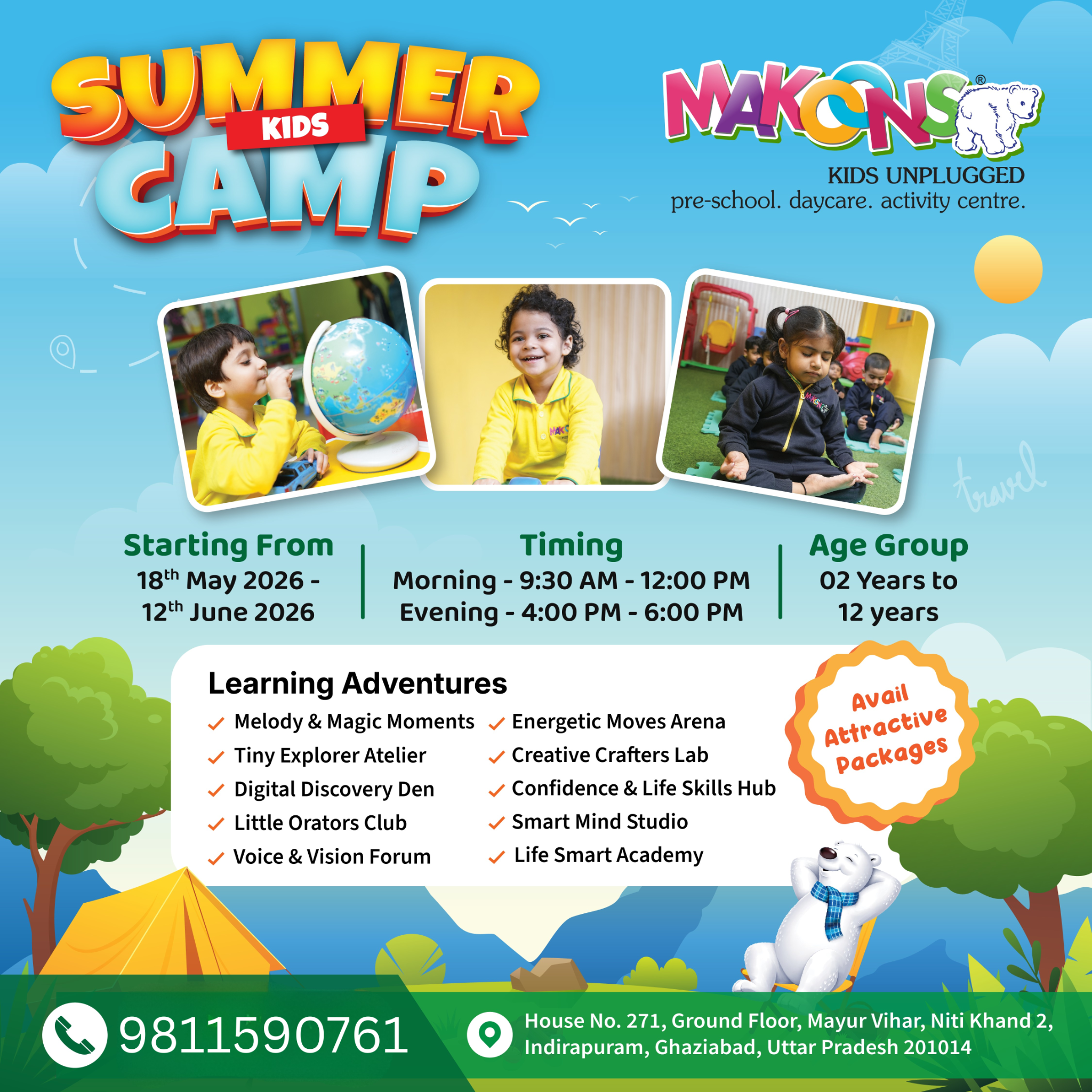 Makoons Play School Facebook ad