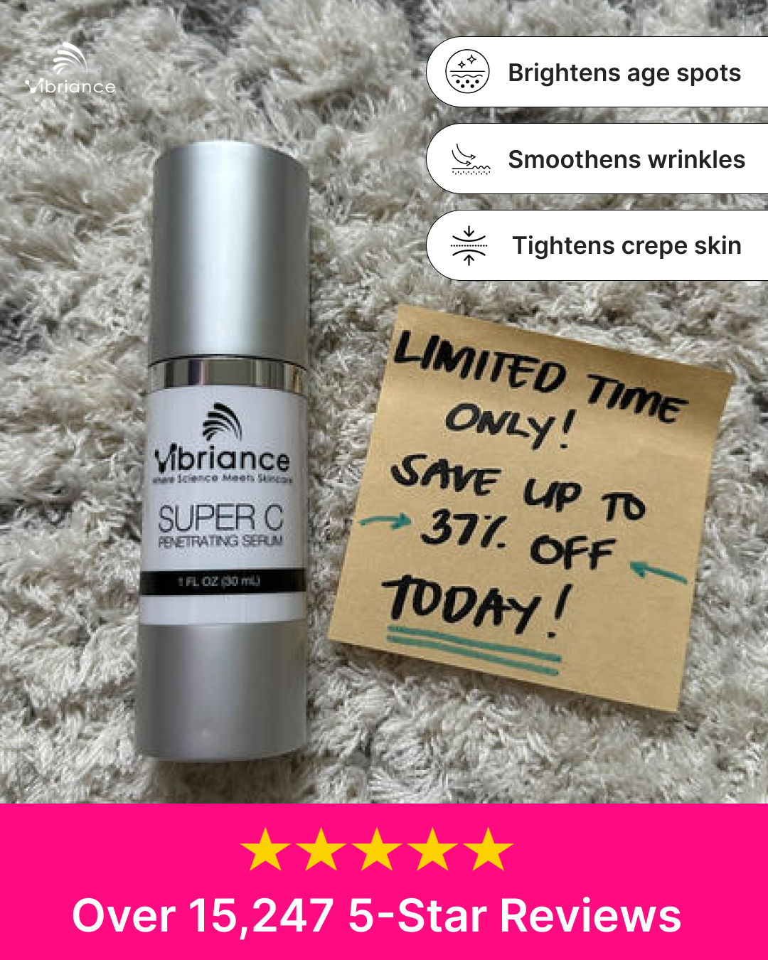 Vibriance Super C Serum Facebook ad