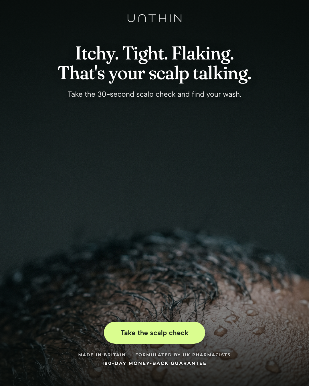Unthinhair Facebook ad