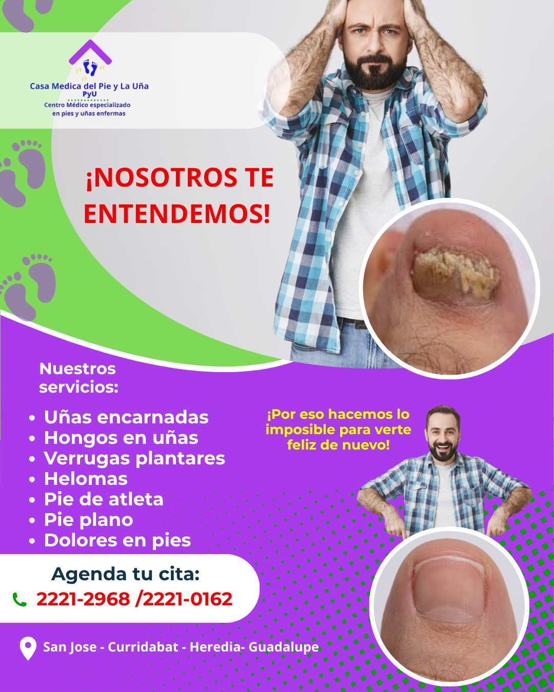 Casa Medica del Pie y la Uña Facebook ad: Tratamiento para Uñas Encarnadas y Hongos en Uñas…