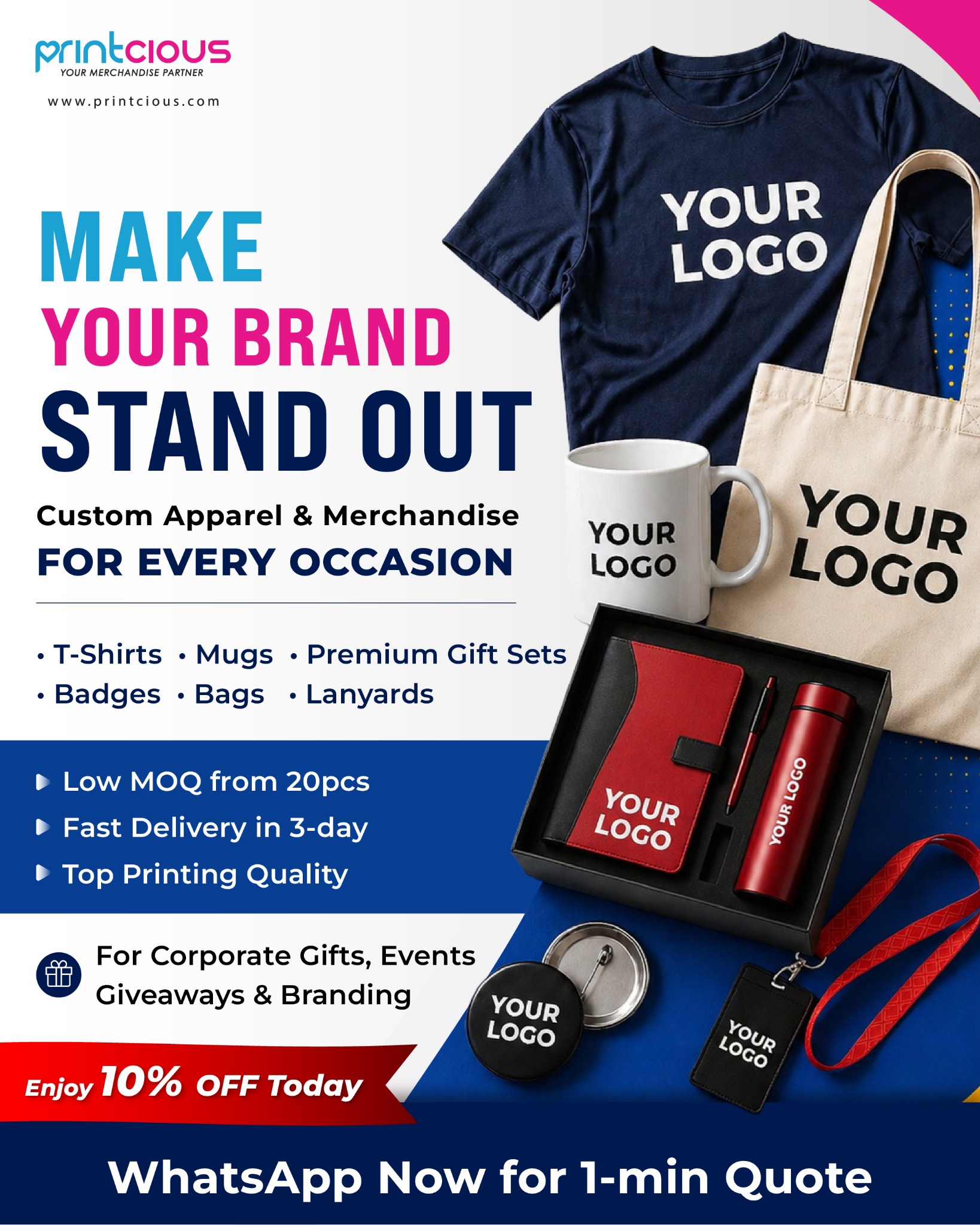 Printcious Gifts Facebook ad: πππππ² π’π§ π πππ²π¬