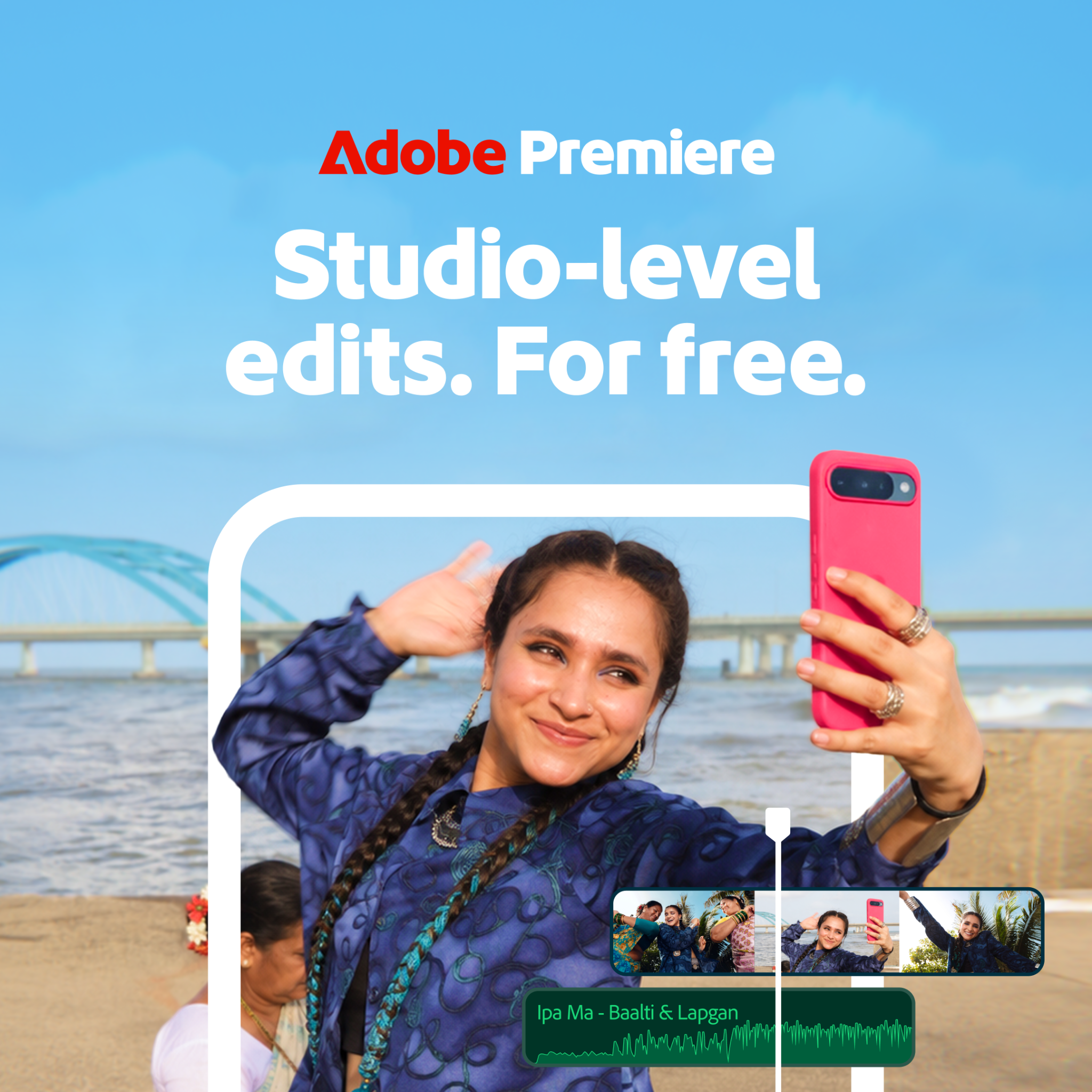 Adobe Video Facebook ad: Adobe Premiere on mobile