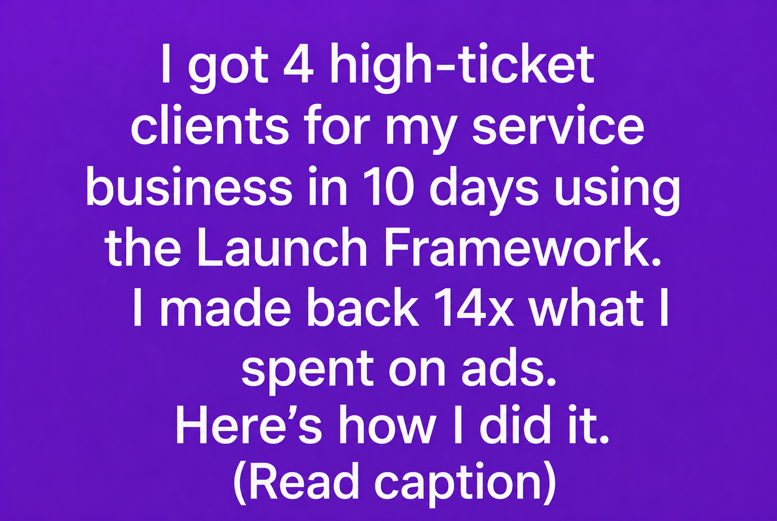 Launch Media Facebook ad: Get More Clients