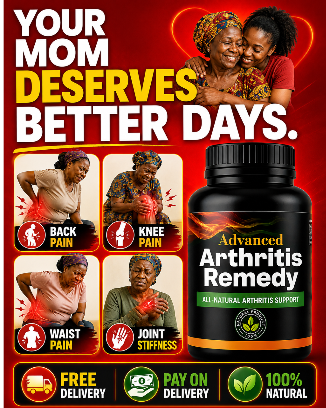 Approved herbal remedies Facebook ad: Tired of Joint and Bone Pain?