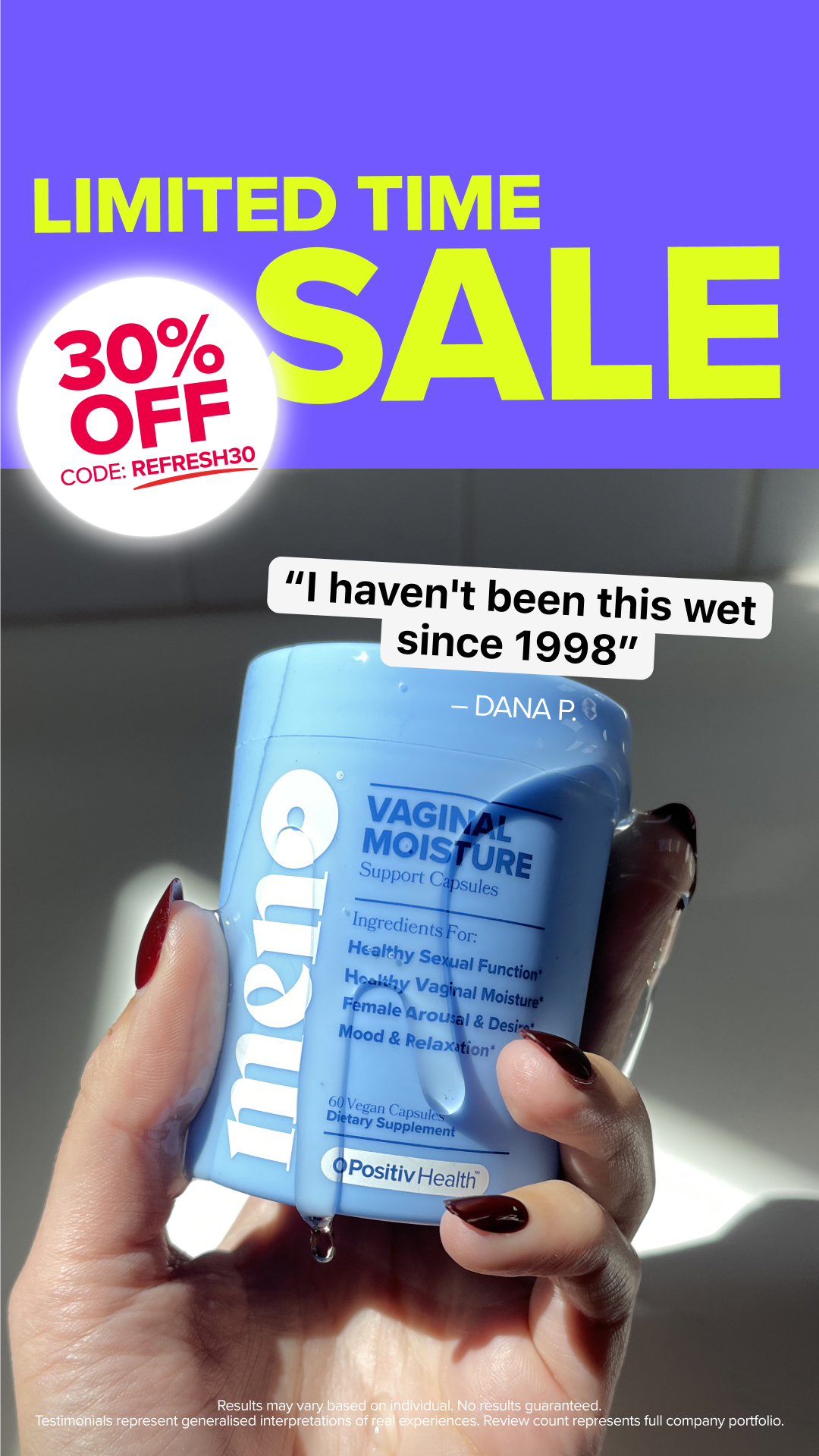 MENO Vitamins Facebook ad