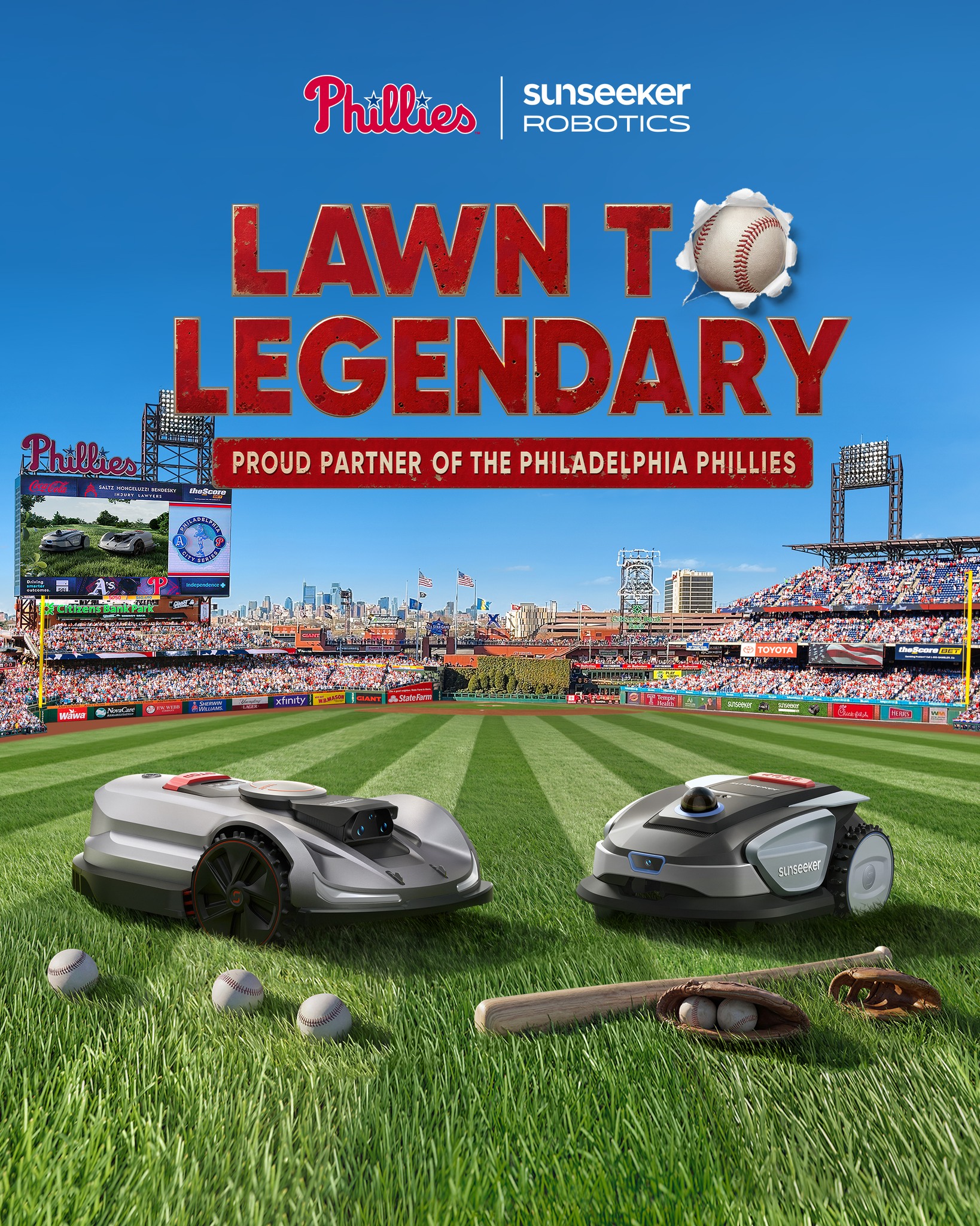 Sunseeker Elite Facebook ad: Lawn to Legendary.