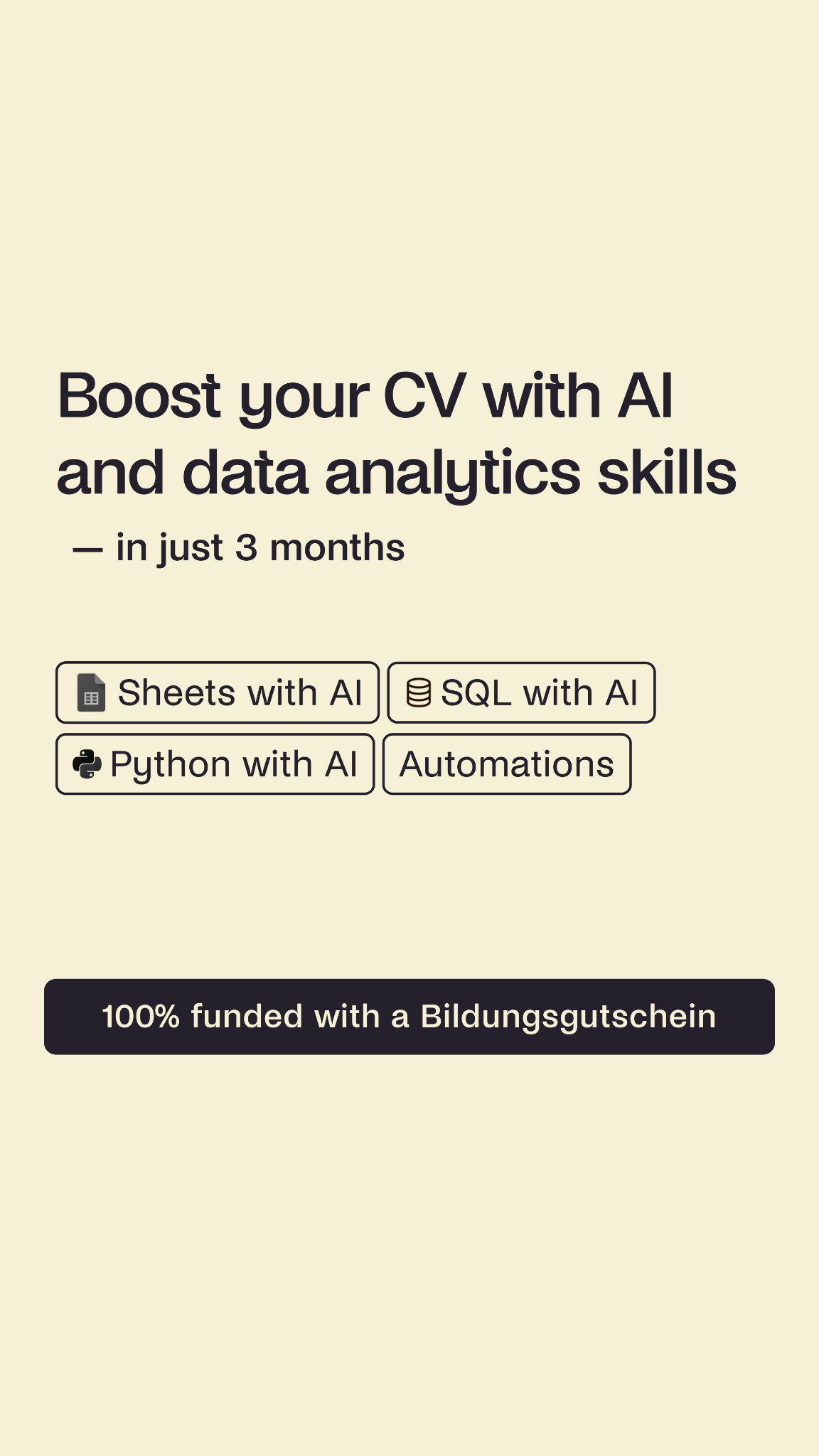 Turing College Facebook ad