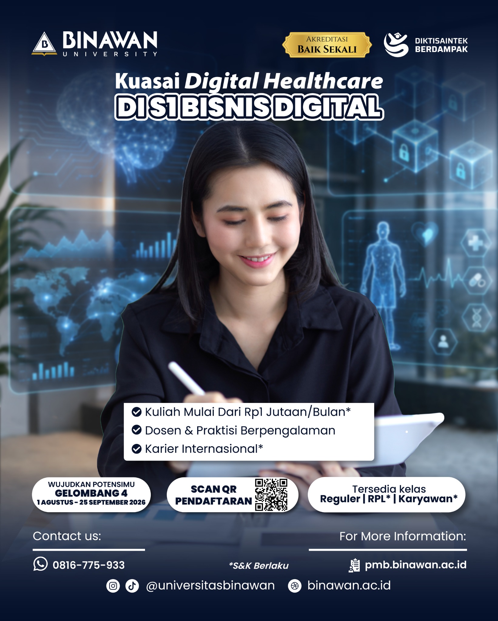 Universitas Binawan Facebook ad