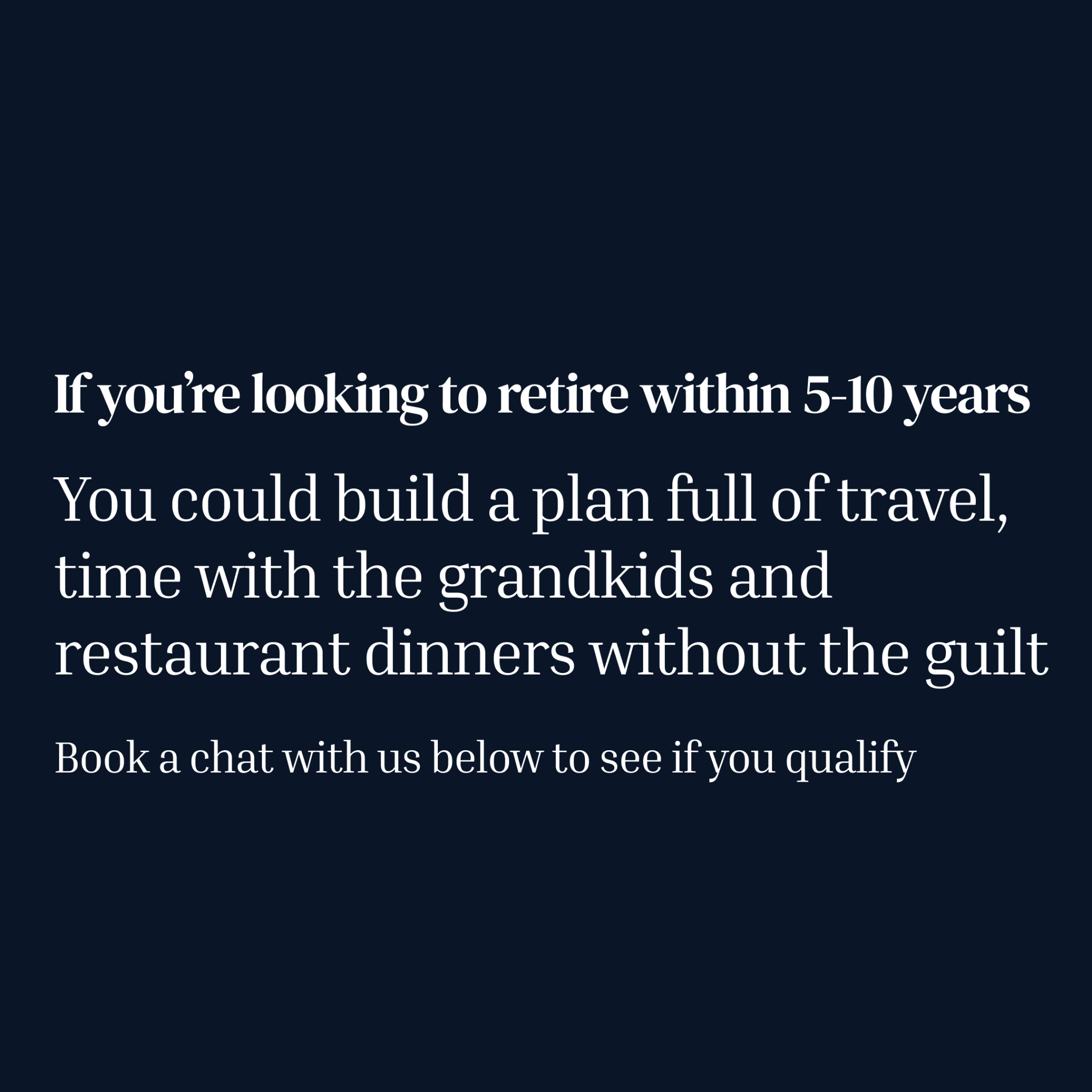CCA Financial Planners Facebook ad: See If Your Retirement Is On Track
