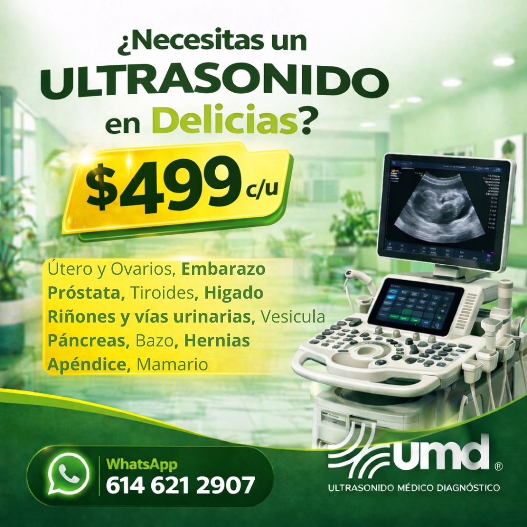 Ultrasonido Médico Diagnóstico Delicias Facebook ad: Diagnóstico médico por ultrasonido $499