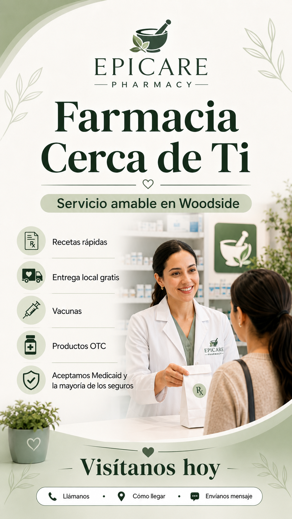 Epicare pharmacy Facebook ad: Farmacia Local en Woodside
