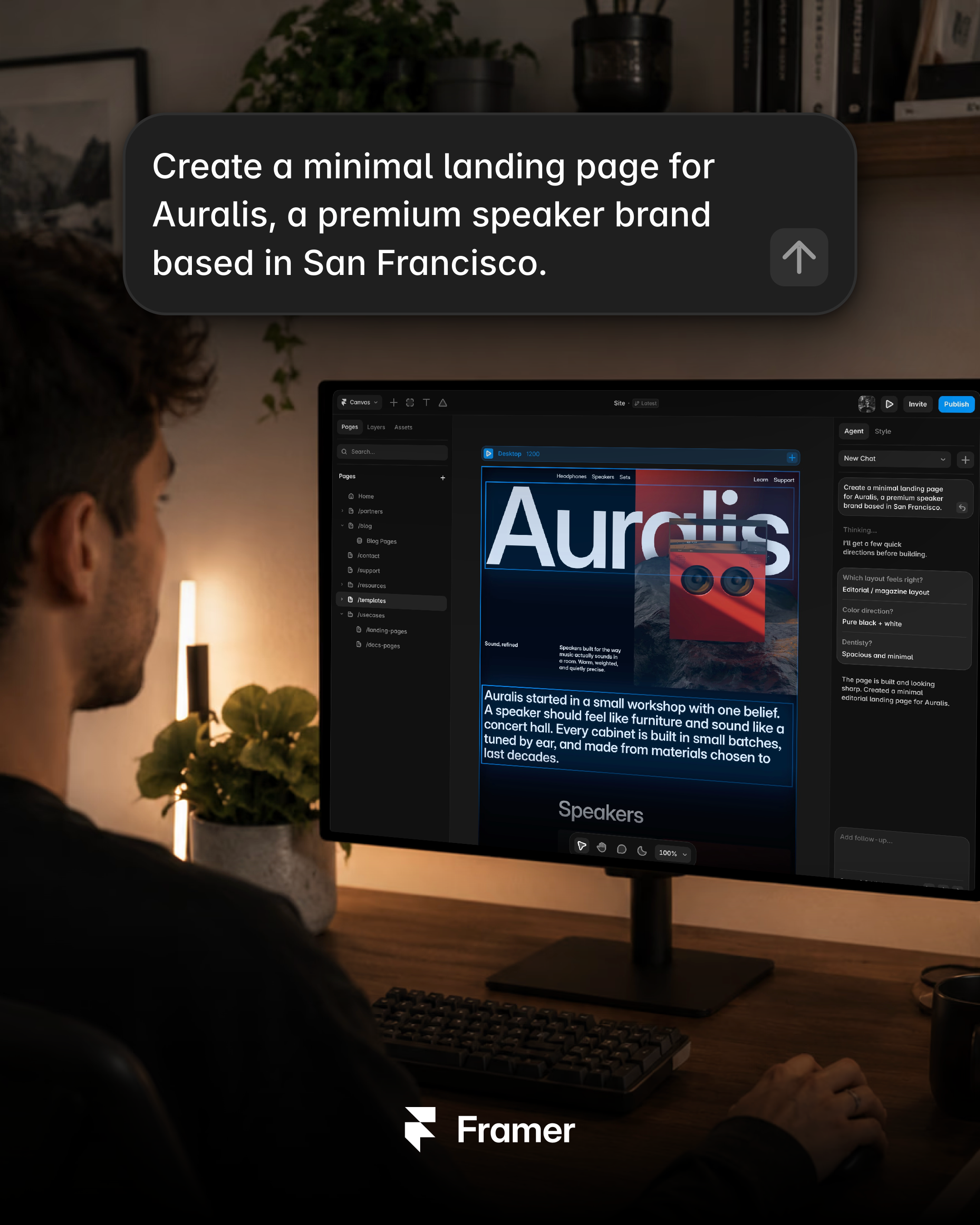 Framer Facebook ad