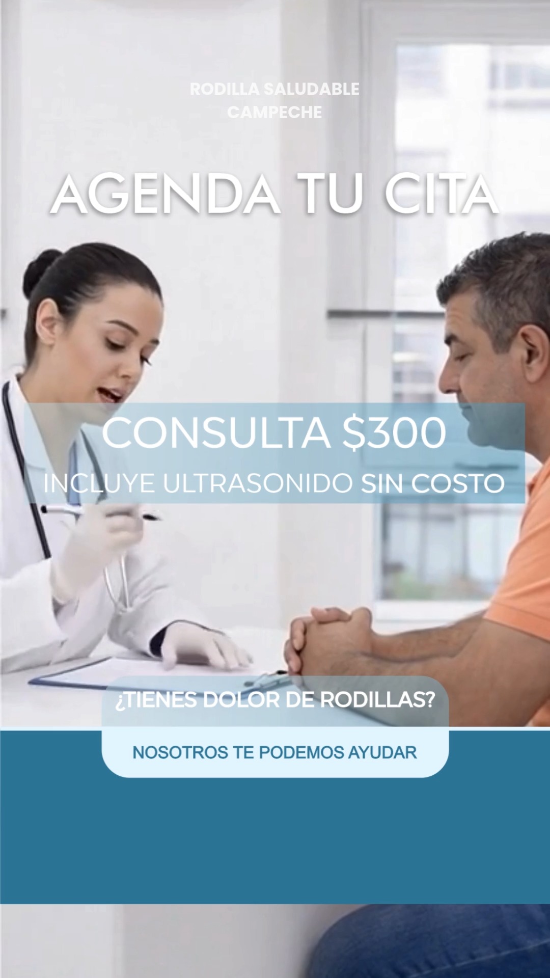 Rodilla Saludable Campeche Facebook ad: ¿Tienes DOLOR de rodilla?