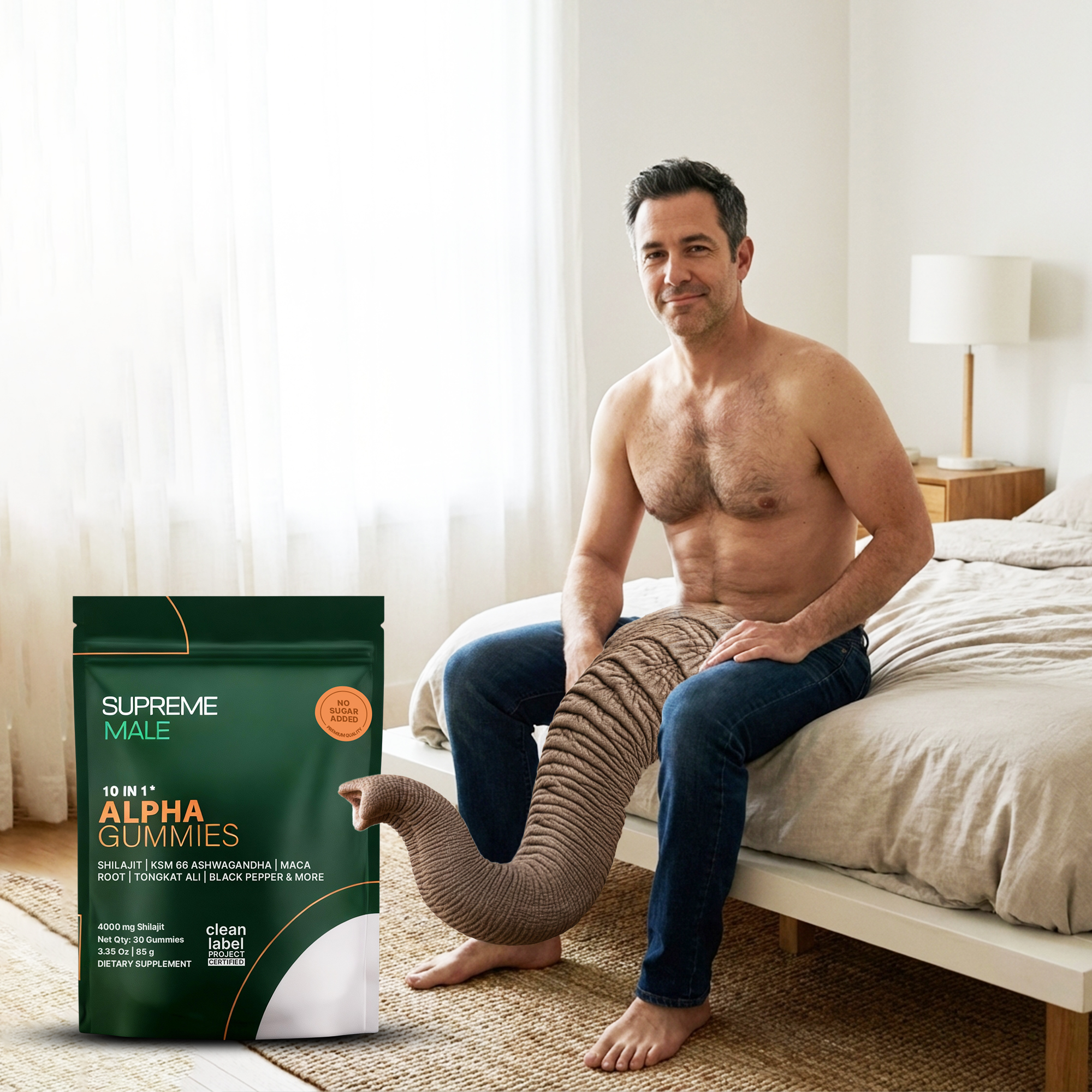 Dr. Richard Thompson's Health Insights Facebook ad: SUPREMEMALE | Get +3 Inches Longer & Rock Hard (SALE)