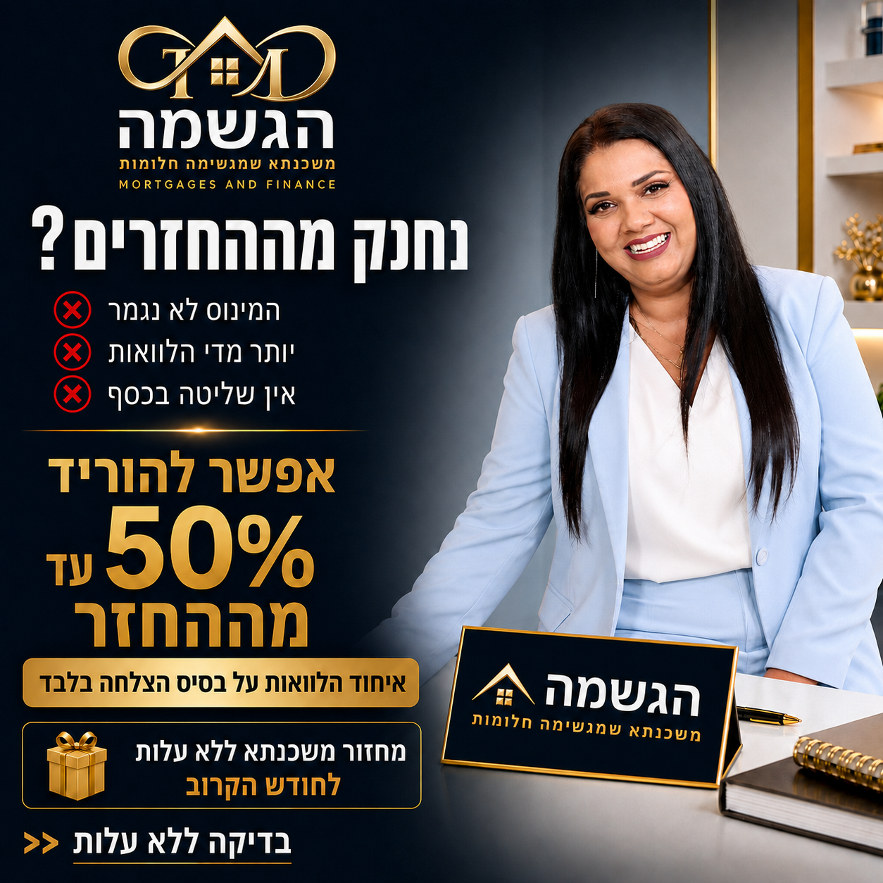 הגשמה משכנתאות ופיננסים Facebook ad from May 28, 2026