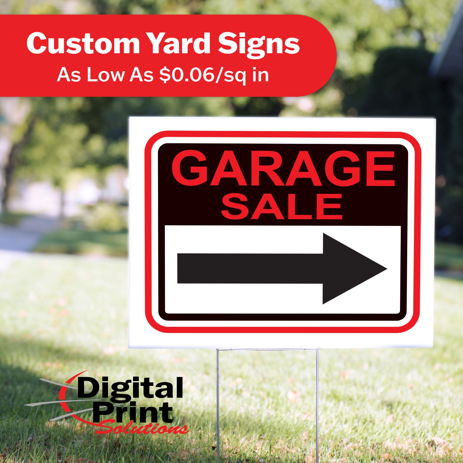 Digital Print Solutions Facebook ad: Unleash Your Creativity with High-Quality Flat Signage!